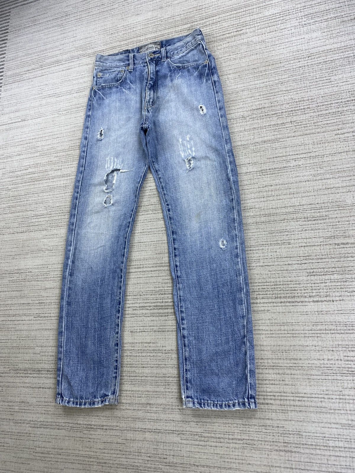 Stussy × Vintage Vintage 90s Stussy Garment Distressed Denim Jeans Size US 27 - 4 Thumbnail