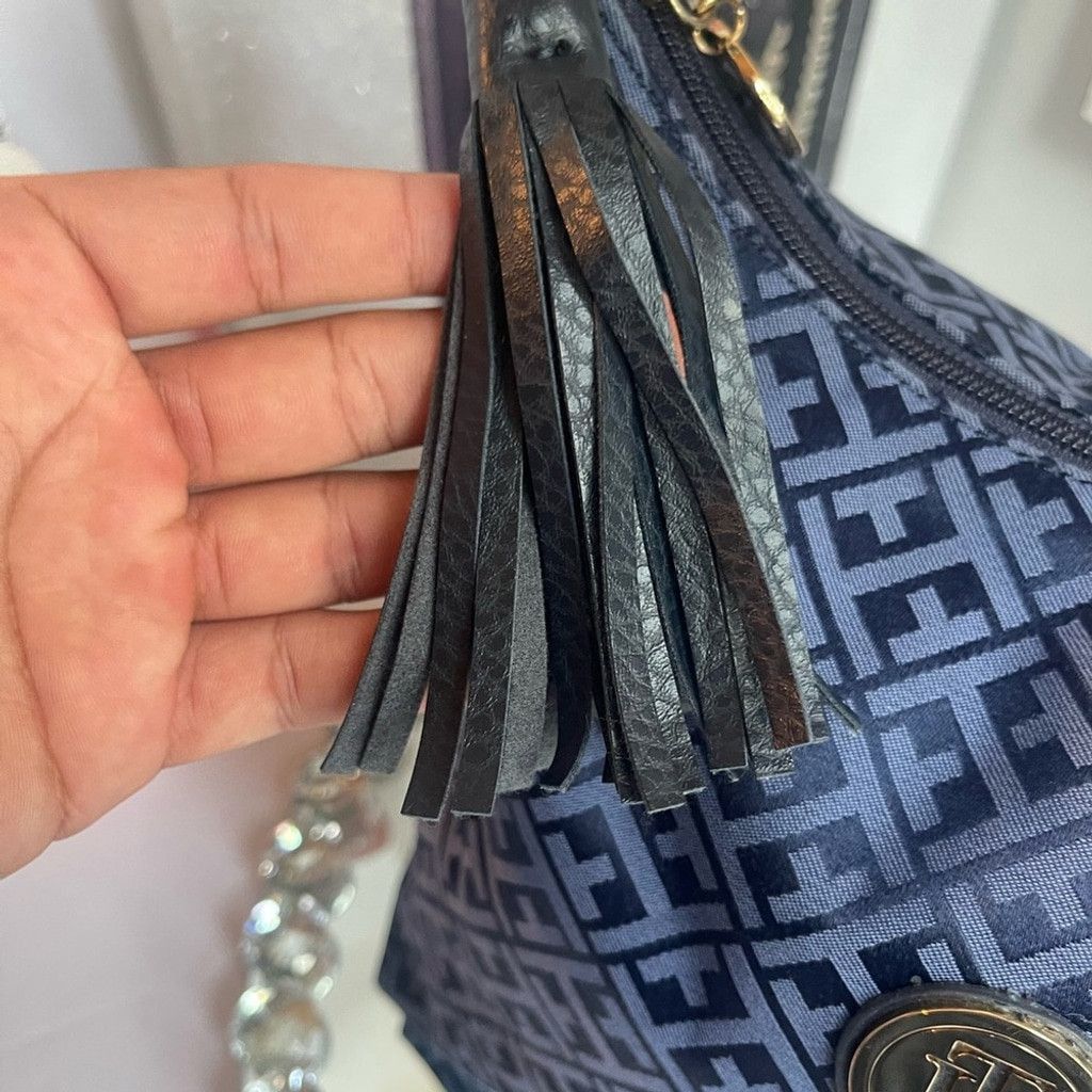 Tommy Hilfiger Tommy Hilfiger Blue Hand Bag Size ONE SIZE - 6 Thumbnail