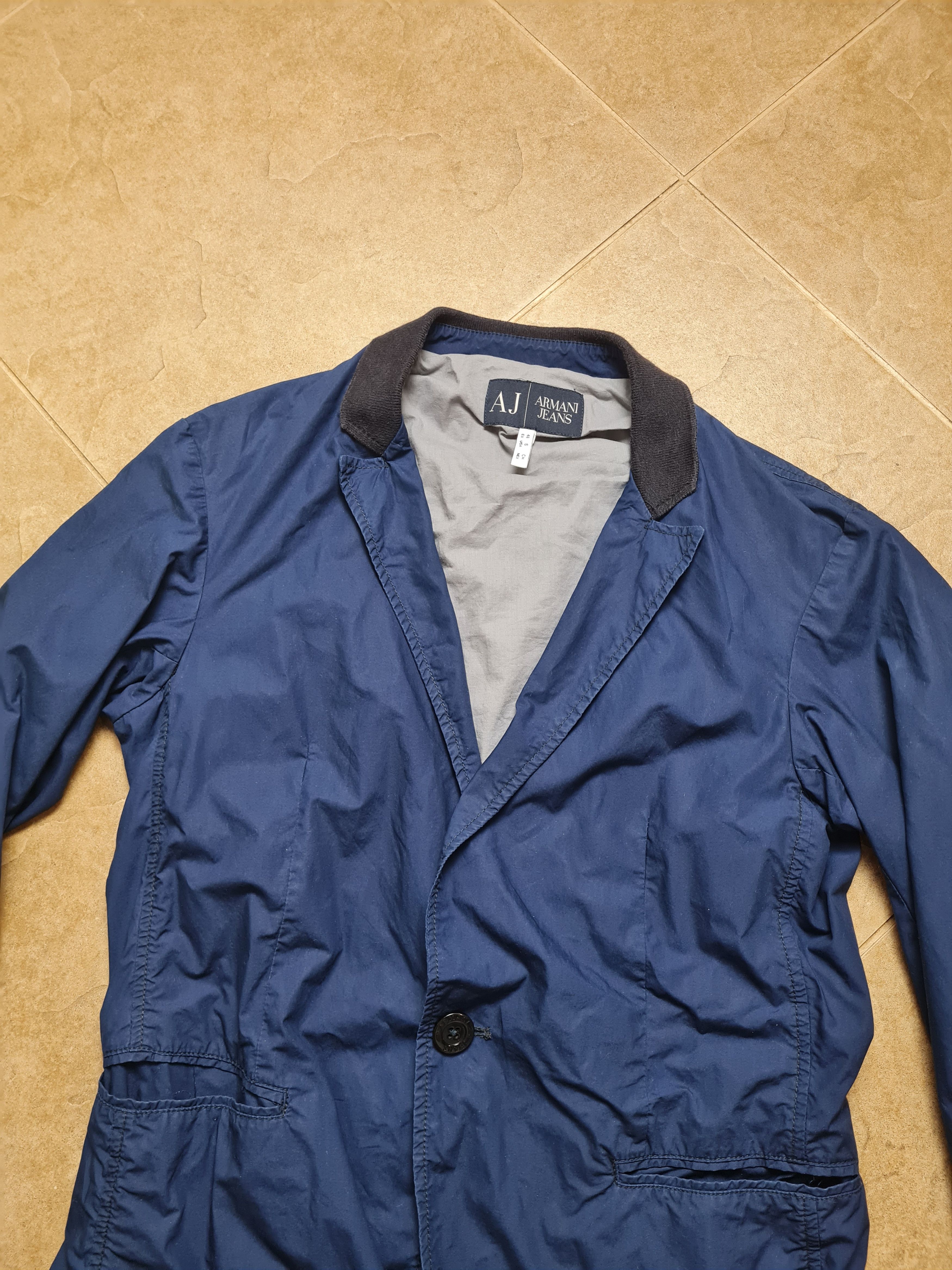 Armani Vintage Jackets ARMANI JEANS unisex Blazer Jacket Blue Size US S / EU 44-46 / 1 - 2 Thumbnail