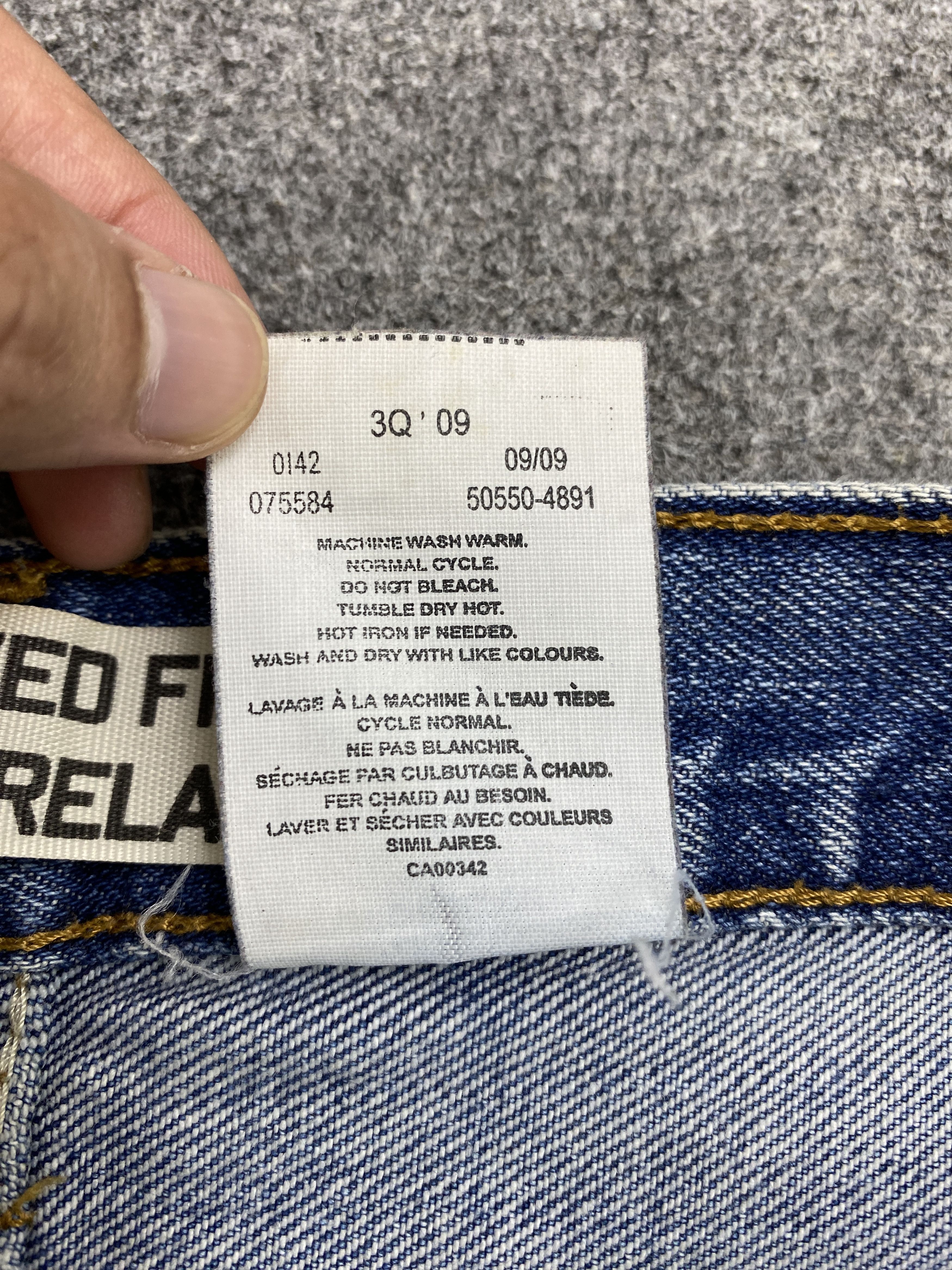 Levi's × Vintage Faded Blue Vintage 90s Levis 550 Jeans Size US 34 / EU 50 - 7 Thumbnail