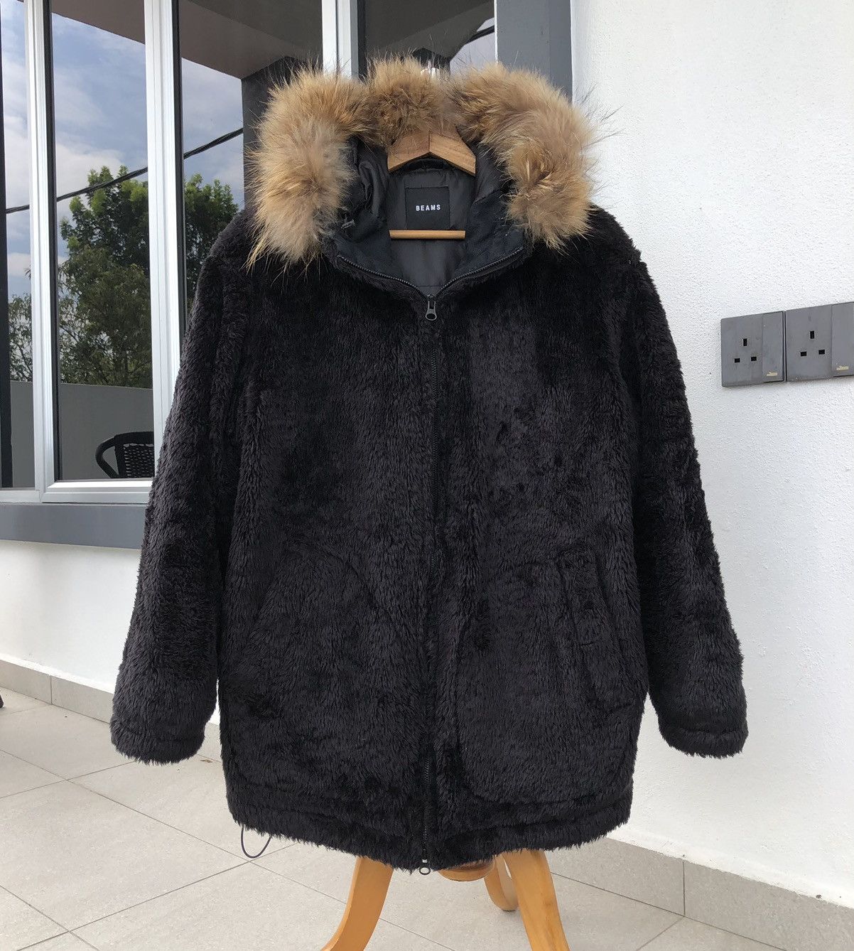 Beams Japan BEAMS Thermolite Sherpa Puffer Fur Hoodie Jacket Size US M / EU 48-50 / 2 - 3 Thumbnail