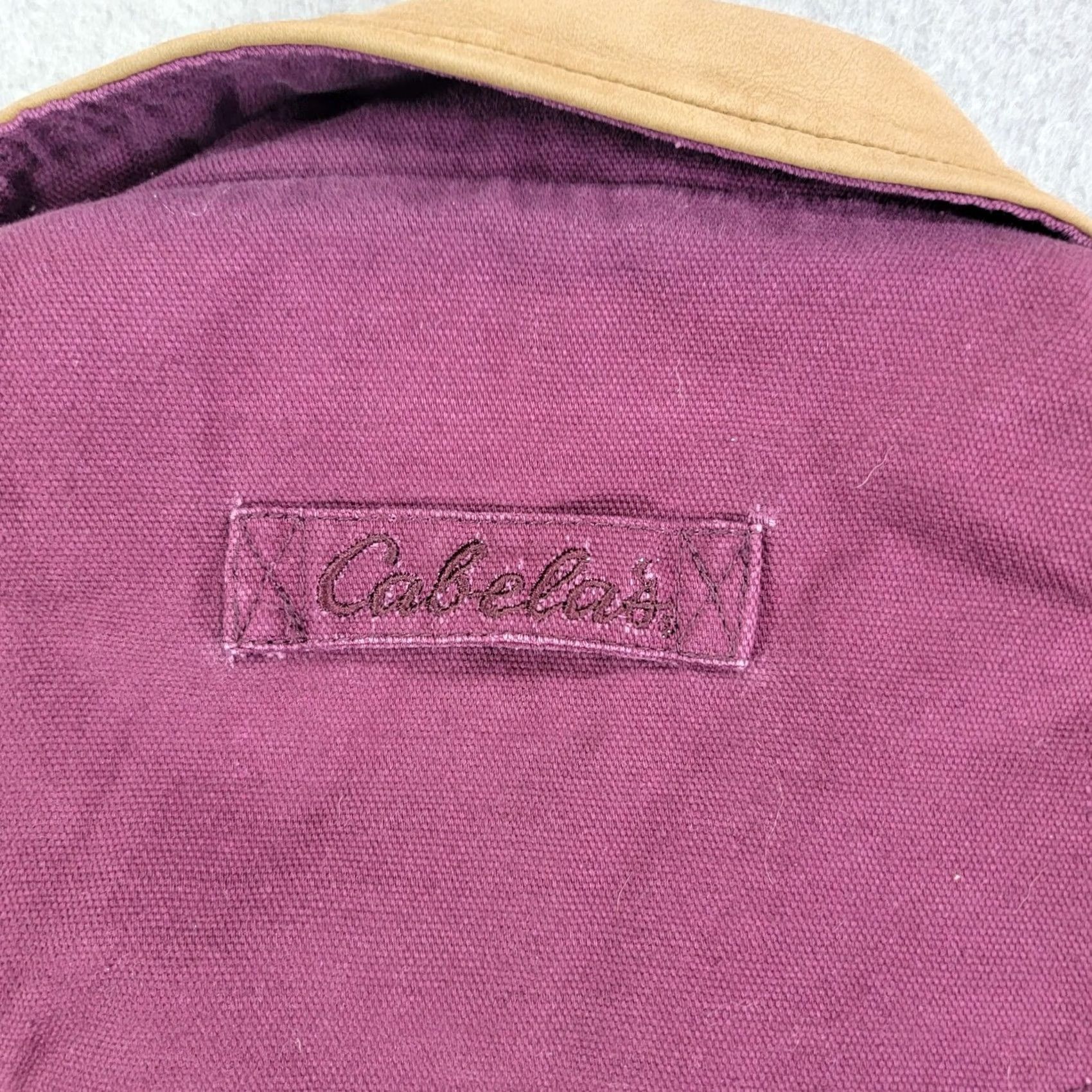 Vintage Cabela's Jacket Womens XL Purple Canvas Fleece Lined Insulated Pockets chore Size XL / US 12-14 / IT 48-50 - 5 Thumbnail