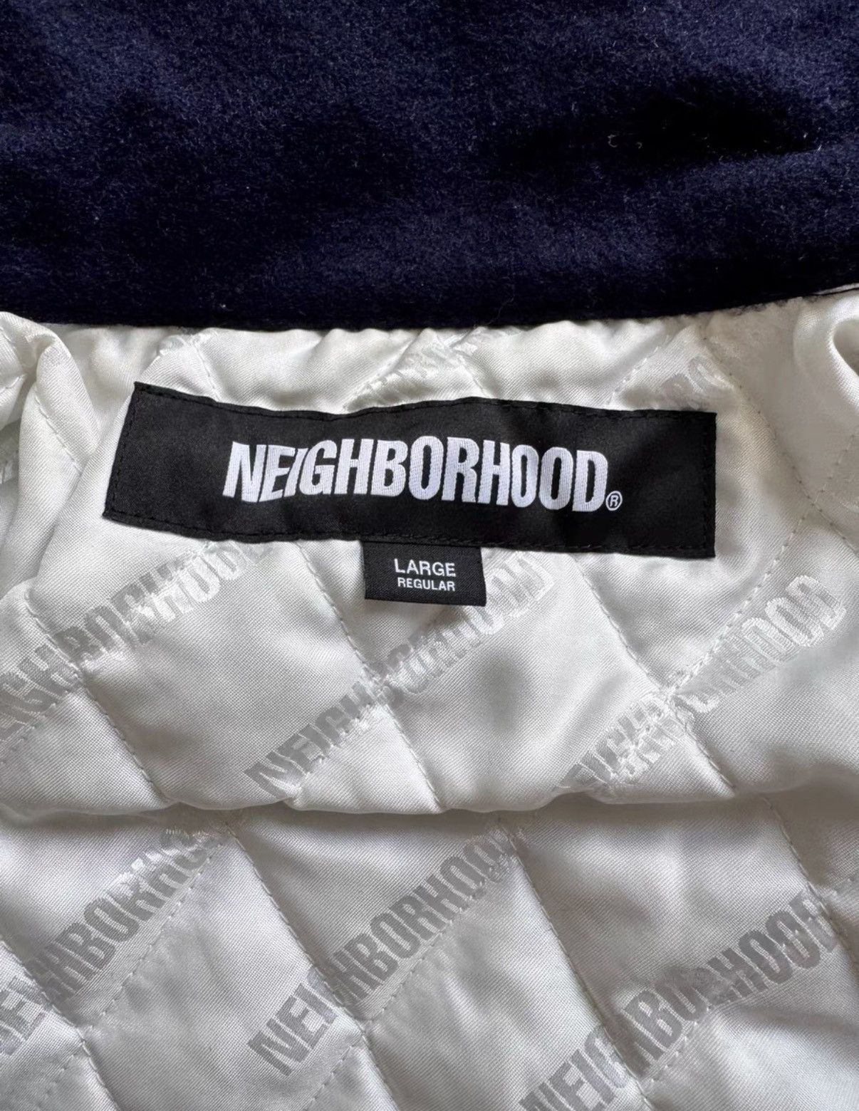Neighborhood NEIGHBORHOOD NBHD 23AW Embroidered wool-blend padded jacket Size US L / EU 52-54 / 3 - 3 Thumbnail