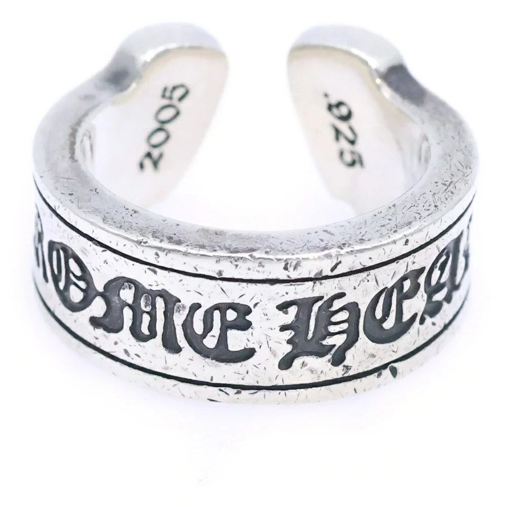 Chrome Hearts 9.5 CHROME HEARTS LARGE SCROLL LABEL RING silver Size ONE SIZE - 1 Thumbnail