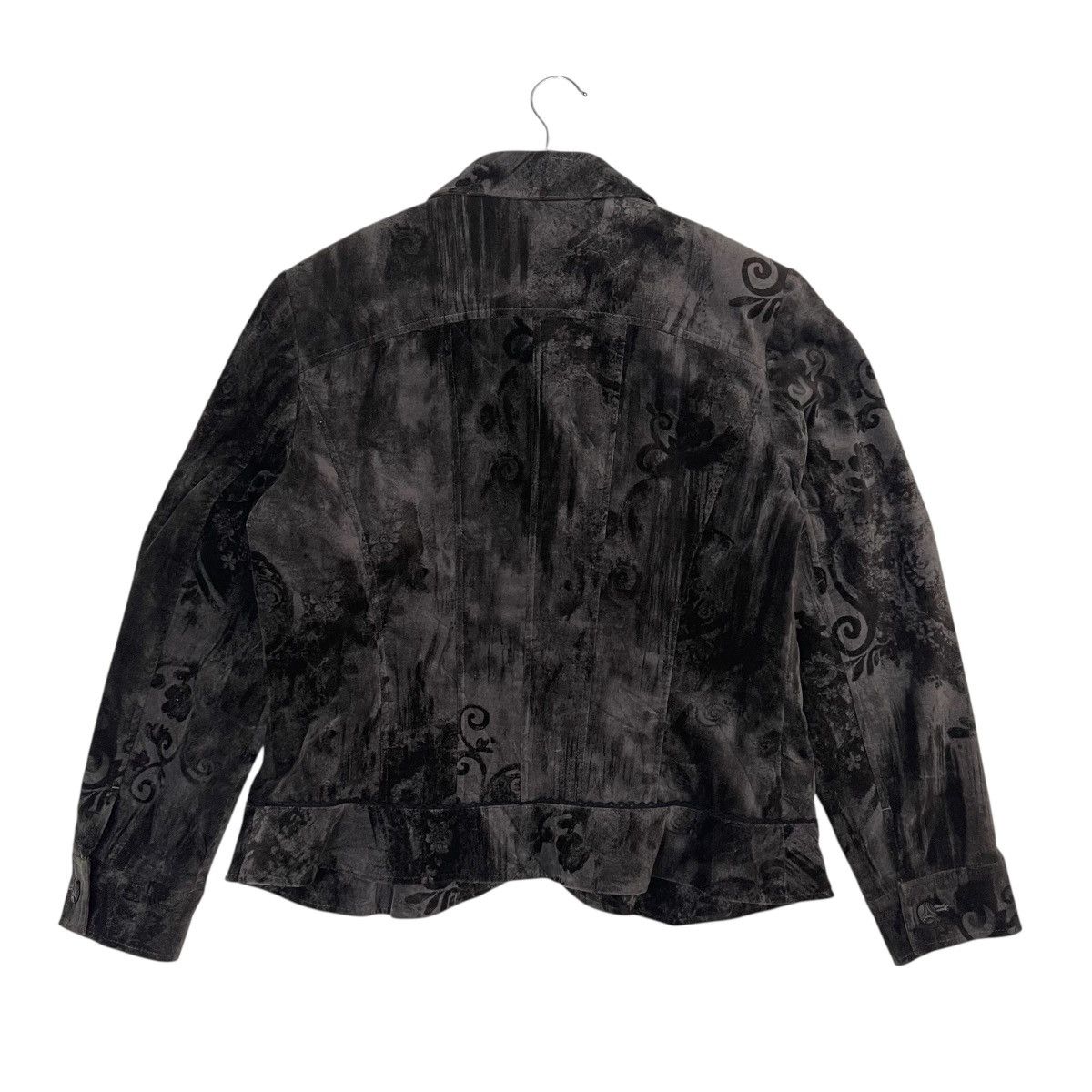 Art Comes First Vintage Floral Motive Wool Crop Jacket Size M / US 6-8 / IT 42-44 - 2 Thumbnail
