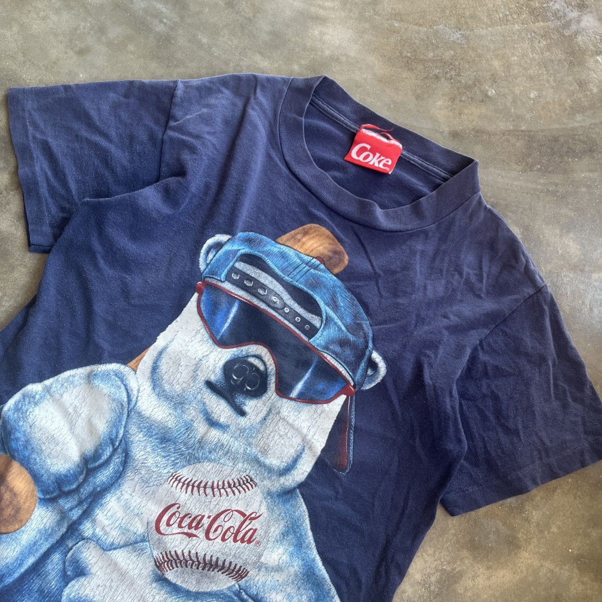 Coca Cola Vintage T-Shirt Coca Cola Polar Bear Baseball Size US M / EU 48-50 / 2 - 1 Thumbnail