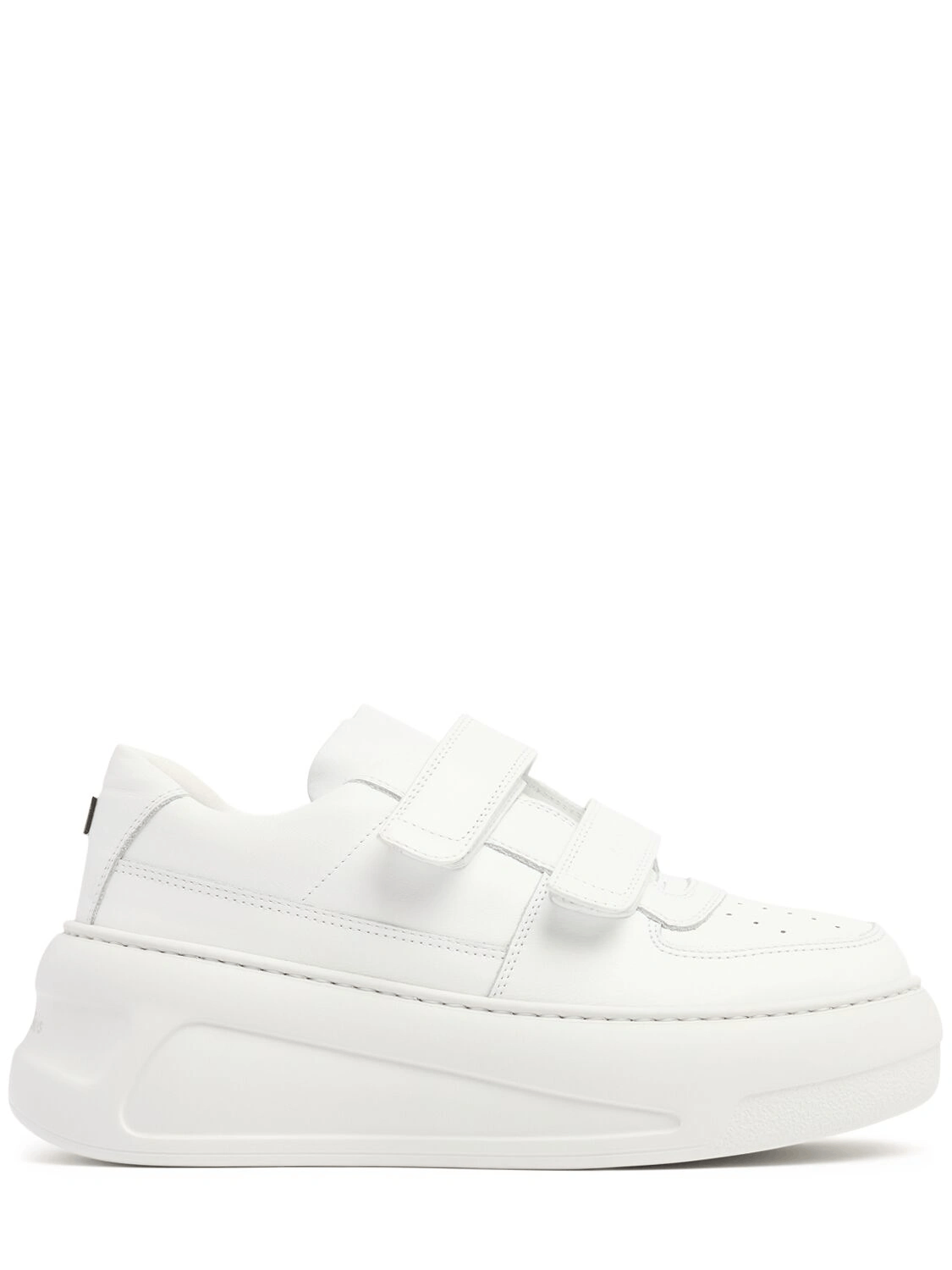 ACNE STUDIOS Steffey White Strap Platform Sneakers