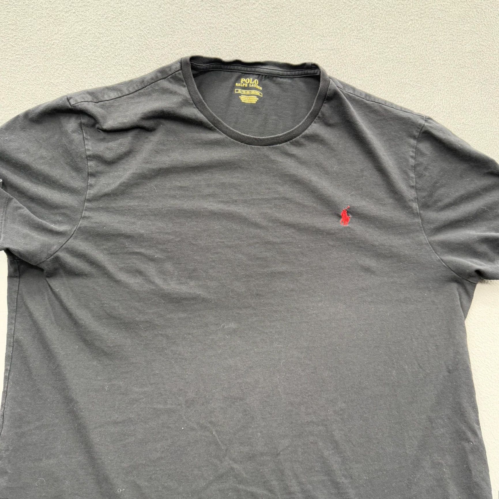 Polo Ralph Lauren Polo Ralph Lauren Shirt Mens XL Black Crewneck T-Shirt Tee Embroidered Pony Logo Short Sleeve Size US XL / EU 56 / 4 - 8 Thumbnail
