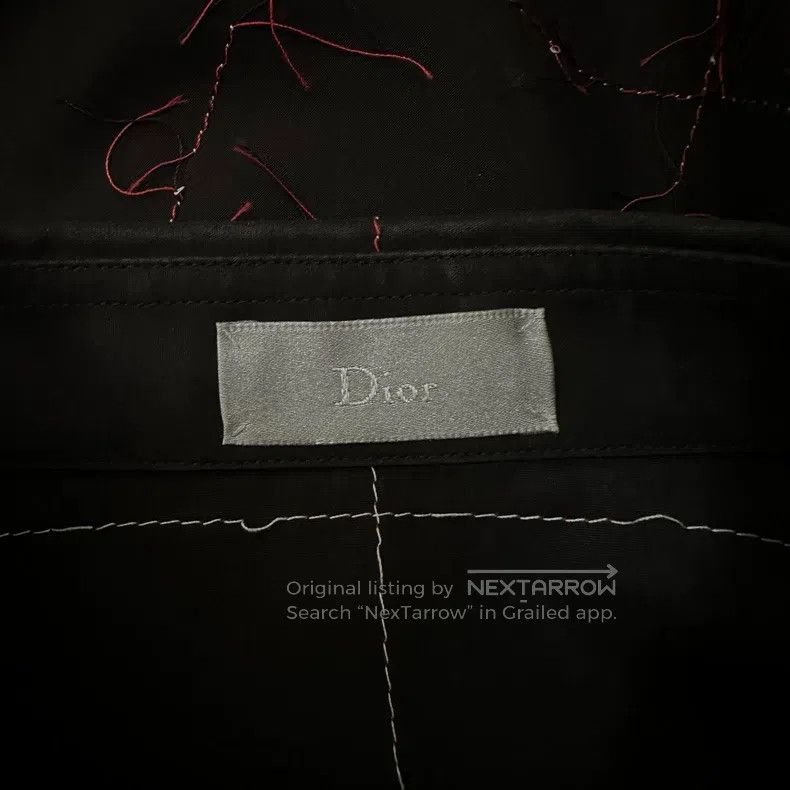 Dior Size39 Dior Homme Red thread thorn stitched shirt