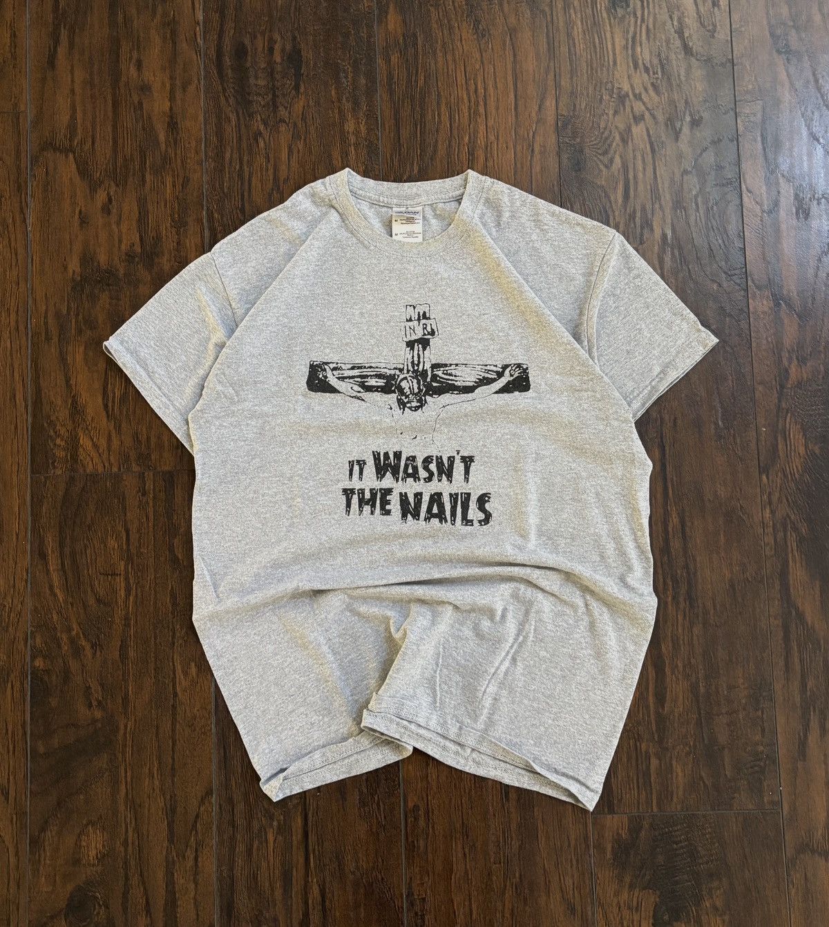 Vintage Vintage Y2K Jesus Tee “It Wasn’t The Nails” T-Shirt Size US M / EU 48-50 / 2 - 2 Thumbnail