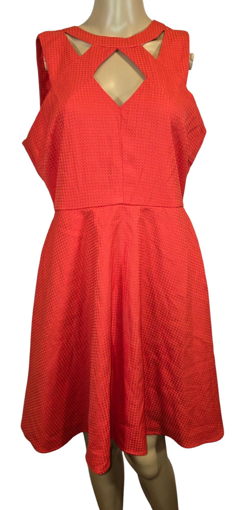 Designer Stylish She + Sky Red Dress - Women's Size L Size L / US 10 / IT 46 - 1 Thumbnail