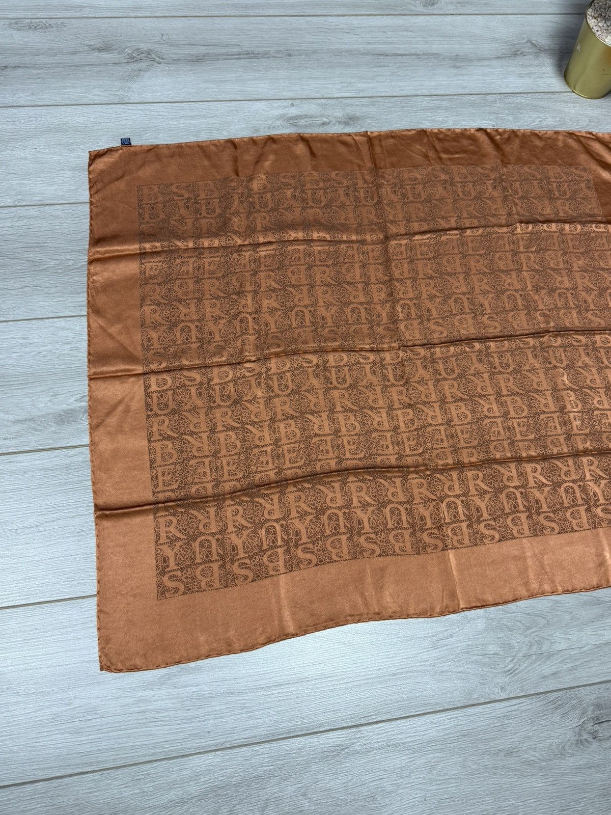 Burberry Burberry monogram letters vintage silk scarf authentic Size ONE SIZE - 3 Thumbnail