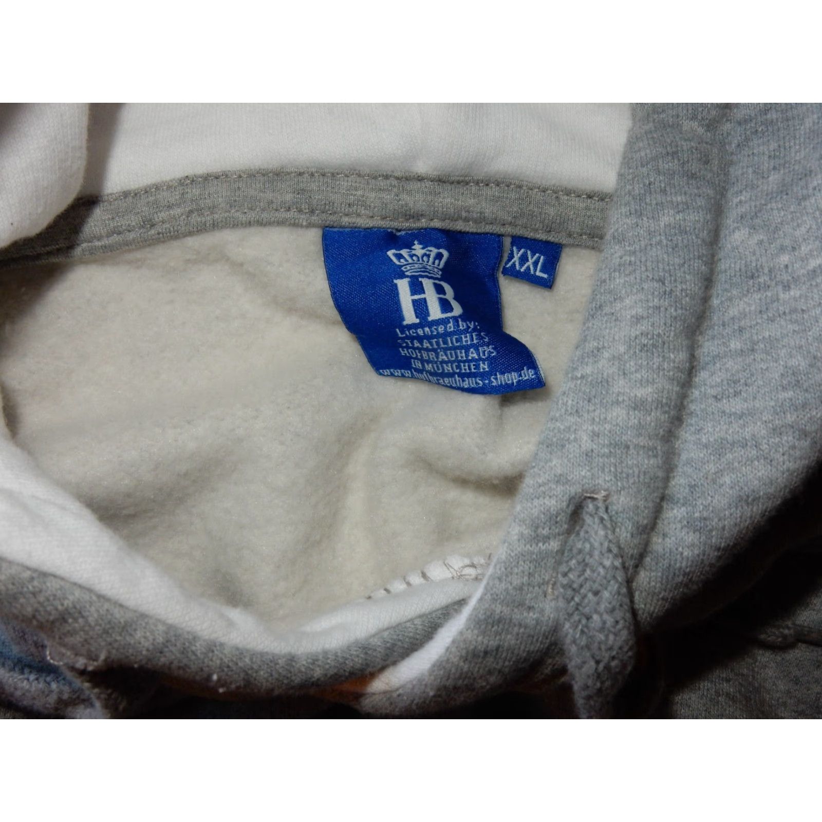 Vintage VINTAGE Hofbrauhaus Men's Hooded Sweater XXL Gray Pullover 80% Cotton 20% Polyester Mens Size US XXL / EU 58 / 5 - 3 Thumbnail