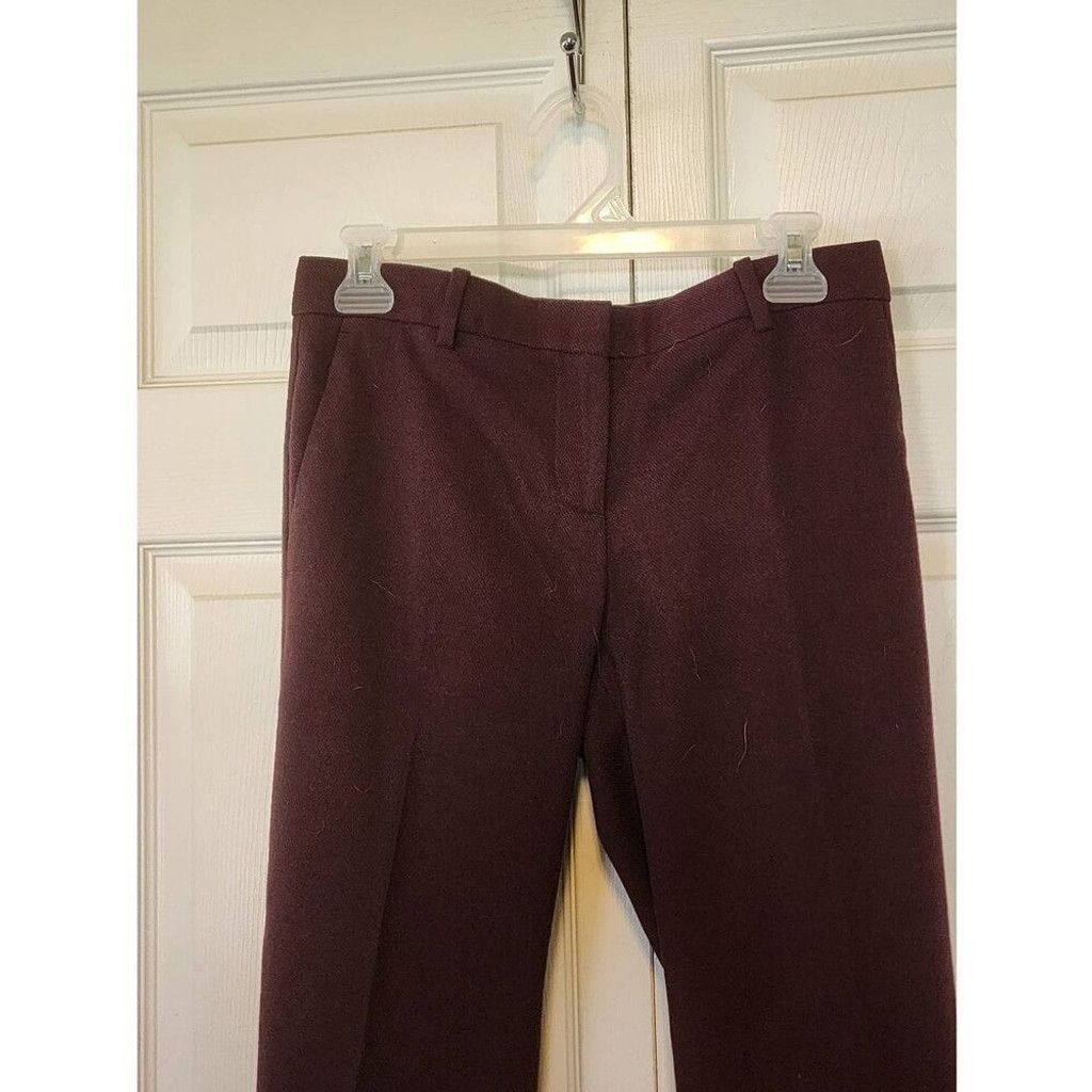Ann Taylor Anne Taylor Maroon Dress Pants Size 25" / US 0 / IT 36 - 2 Thumbnail