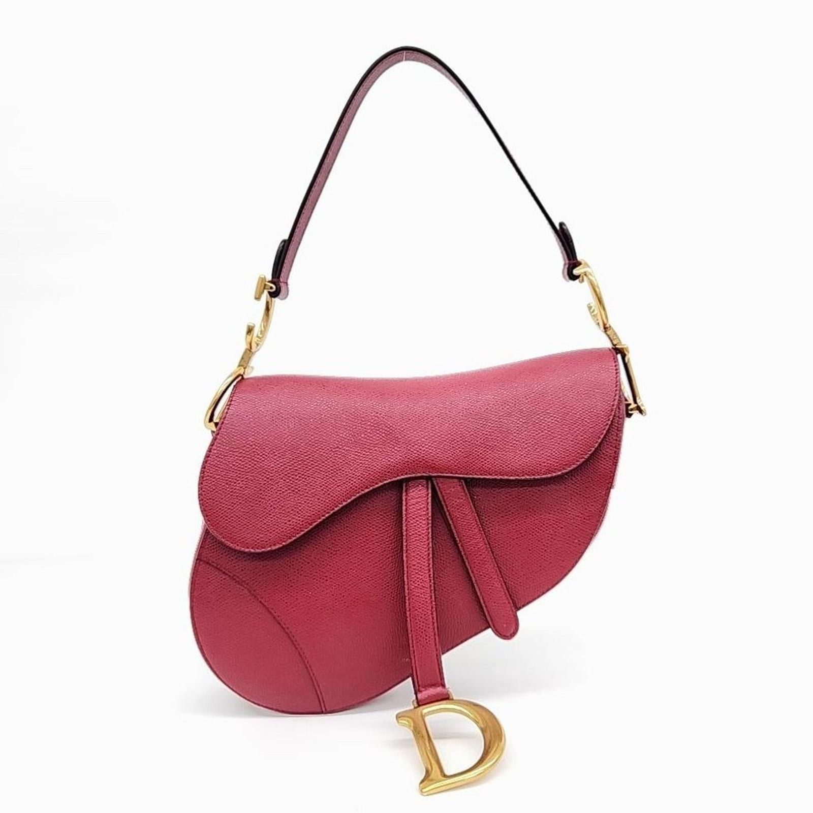 Christian Dior Saddle Bag M0446 With Strap (3819366) in Red, Women's