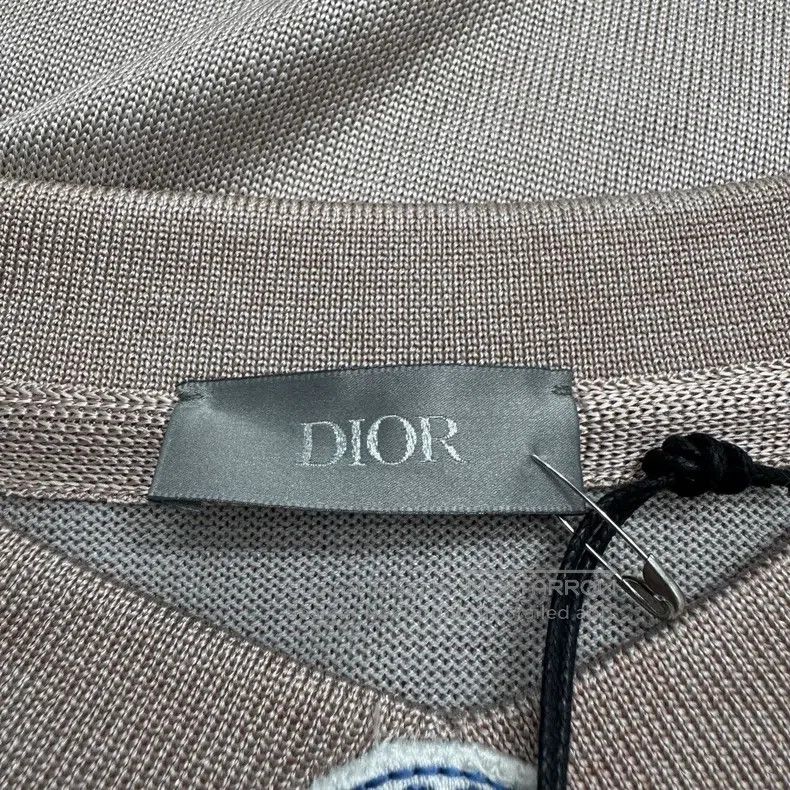 Dior Dior Embroidered letter knitted off-shoulder short sleeves Size US M / EU 48-50 / 2 - 4 Thumbnail