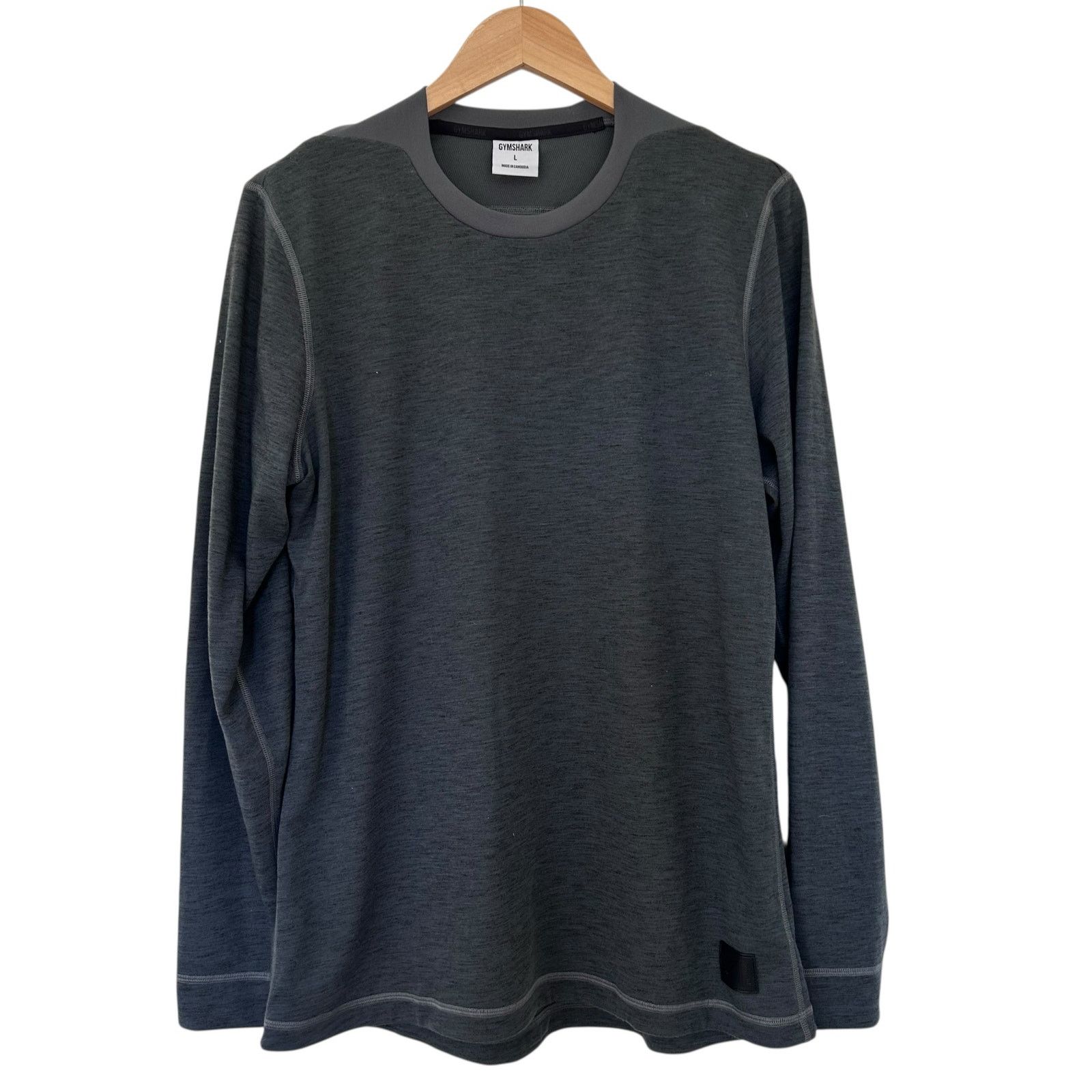 Gymshark Gymshark Gray Long Sleeve Shirt Sz L Size US L / EU 52-54 / 3 - 1 Thumbnail