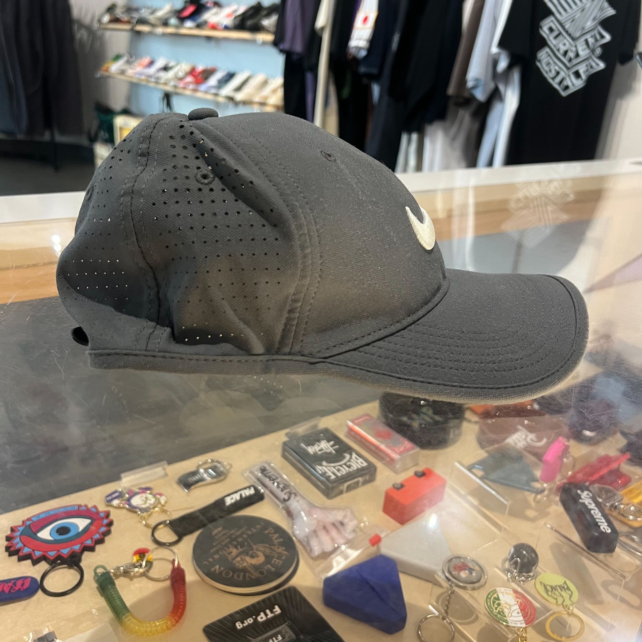 Nike Nike Golf Perforated Dri-Fit Cap Grey Size ONE SIZE - 4 Thumbnail