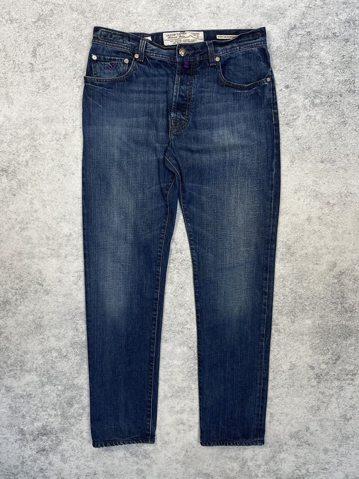 image of Italian Designers Jacob Cohen Jeans Denim Violet Vintage in Blue, Men's (Size 36)