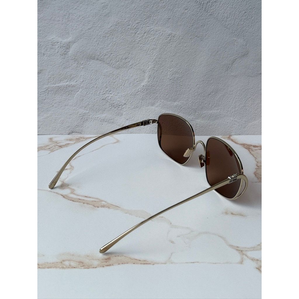 Miu Miu NEW Miu Miu MU A57S Oversized Sunglasses in Gold Brown $637 Size ONE SIZE - 6 Thumbnail