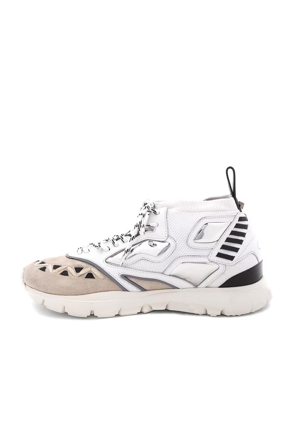 Valentino o1y0525 Hi-Top Sneakers in White/Beige Size US 7 / EU 40 - 2 Thumbnail