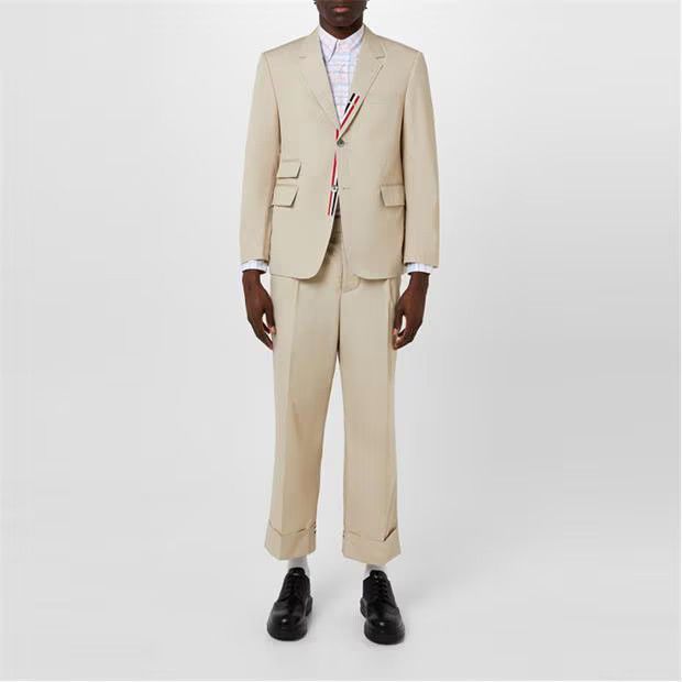 Thom Browne o1g2r1mq0724 Coats in Ivory Size US L / EU 52-54 / 3 - 6 Thumbnail