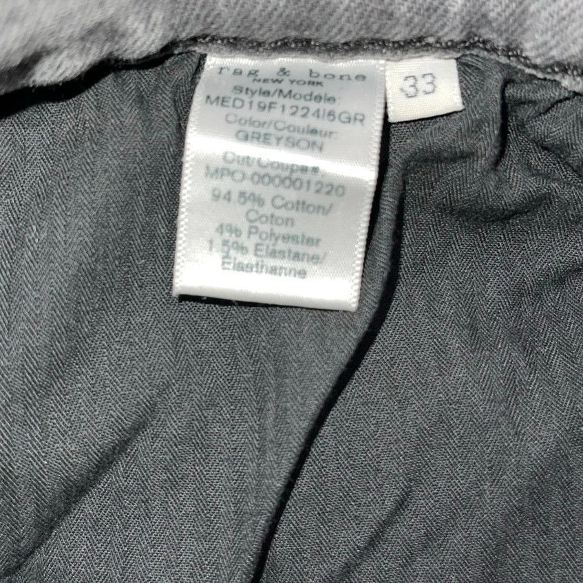 Rag & Bone Fit 1 Extra Slim Button Fly Greyson Jeans SZ 33 Punk Grunge Size US 33 - 6 Thumbnail