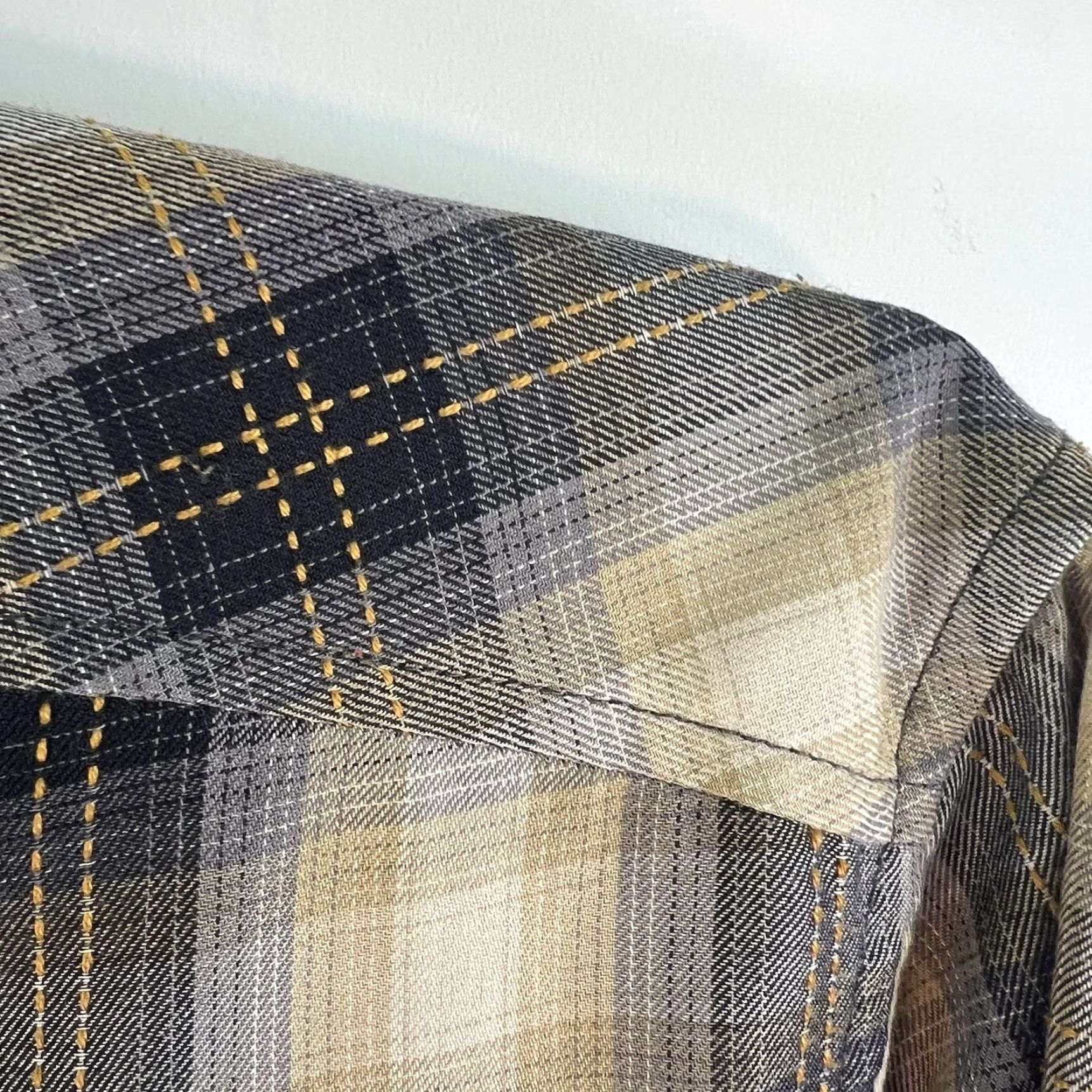 ExOfficio EXOFFICIO Plaid Button-Up Shirt Mens XL Blue/Tan Long Sleeve Shirt Size US XL / EU 56 / 4 - 2 Thumbnail