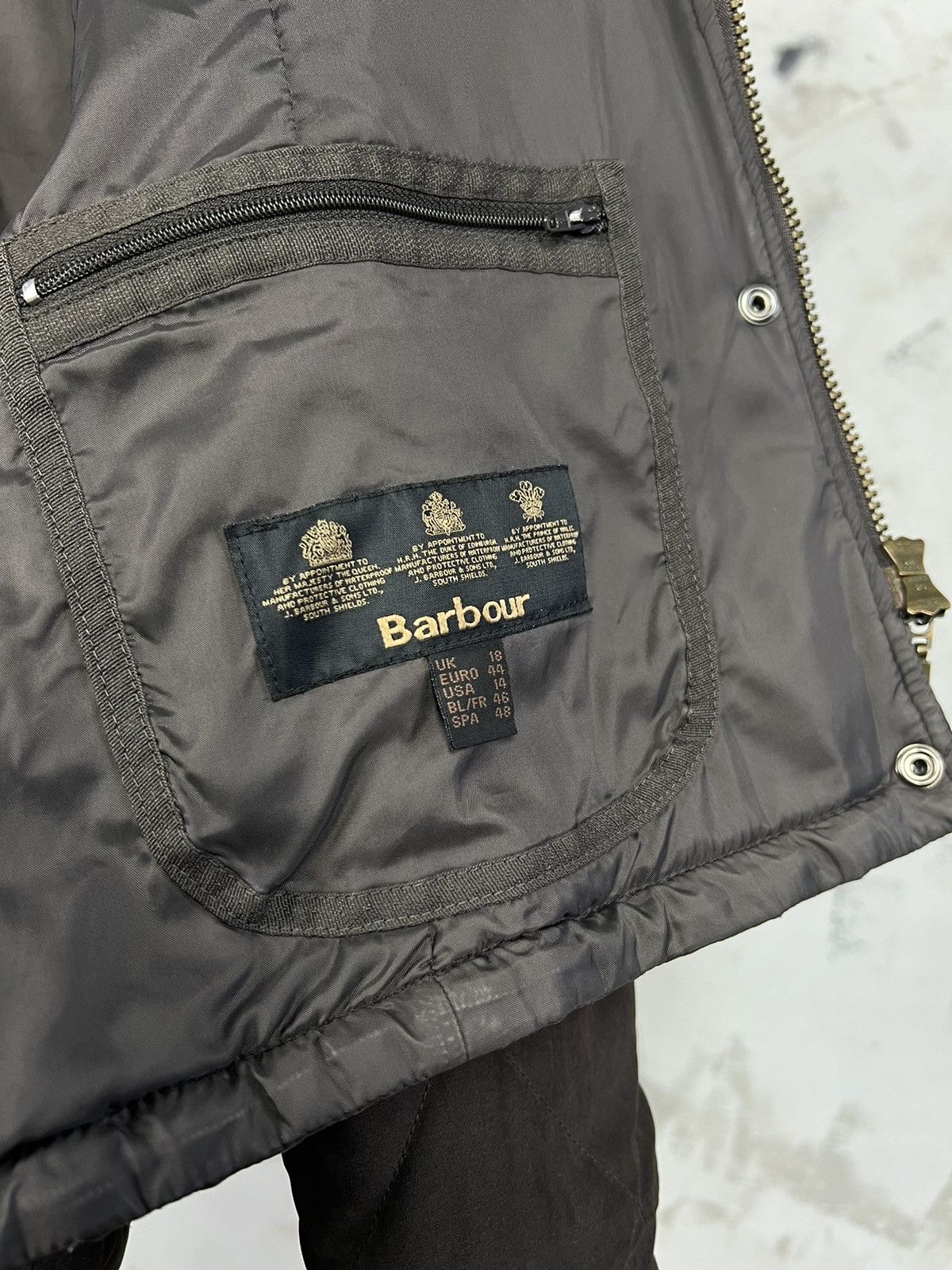 Barbour Vintage Barbour Brown Quilted Jacket Size Uk 18 USA 14 Size XL / US 12-14 / IT 48-50 - 5 Thumbnail