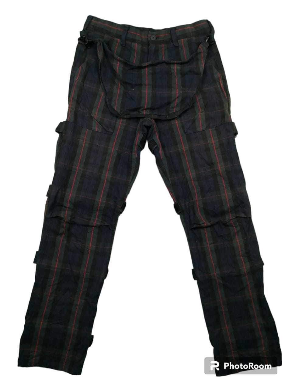 20471120 🔥MILKBOY GREEN TARTAN BONDAGE PANTS Size US 31 - 2 Thumbnail