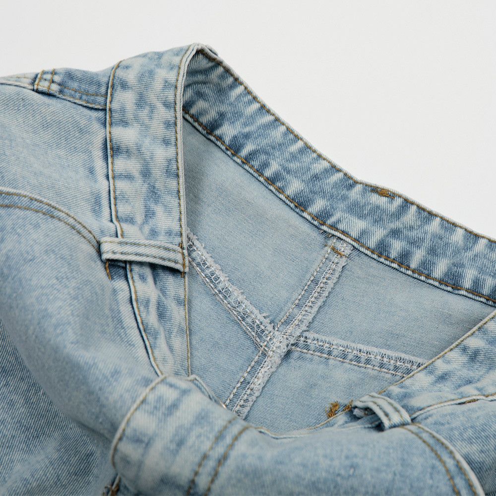 Japanese Brand × Jean Men's old washed casual loose floral print denim shorts y2k Size US 32 / EU 48 - 4 Thumbnail