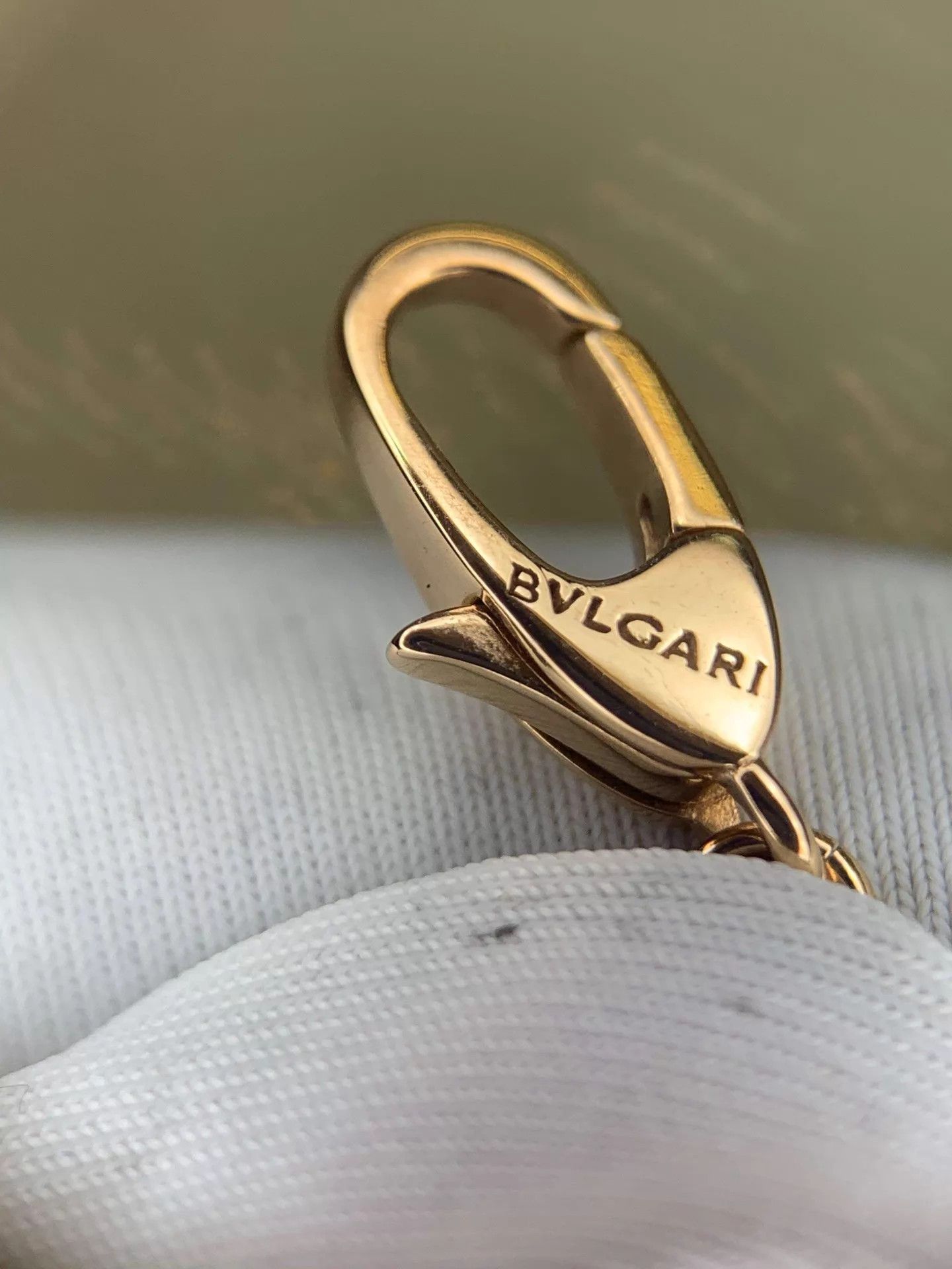 Bvlgari BVLGARI Rose Gold White MOP Diamond Fan Necklace Size ONE SIZE - 6 Thumbnail