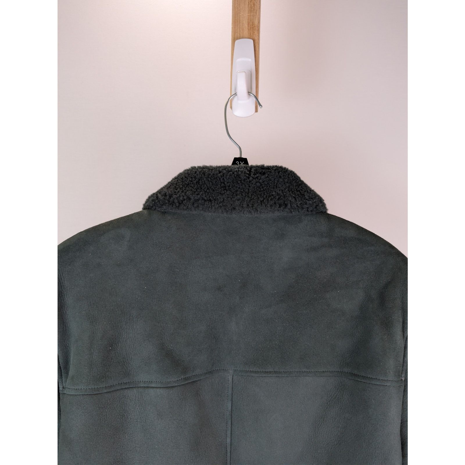 Mr P. o1rshd1 CC20 two-way zip fastening Shearling Jacket in black Size US M / EU 48-50 / 2 - 15 Thumbnail