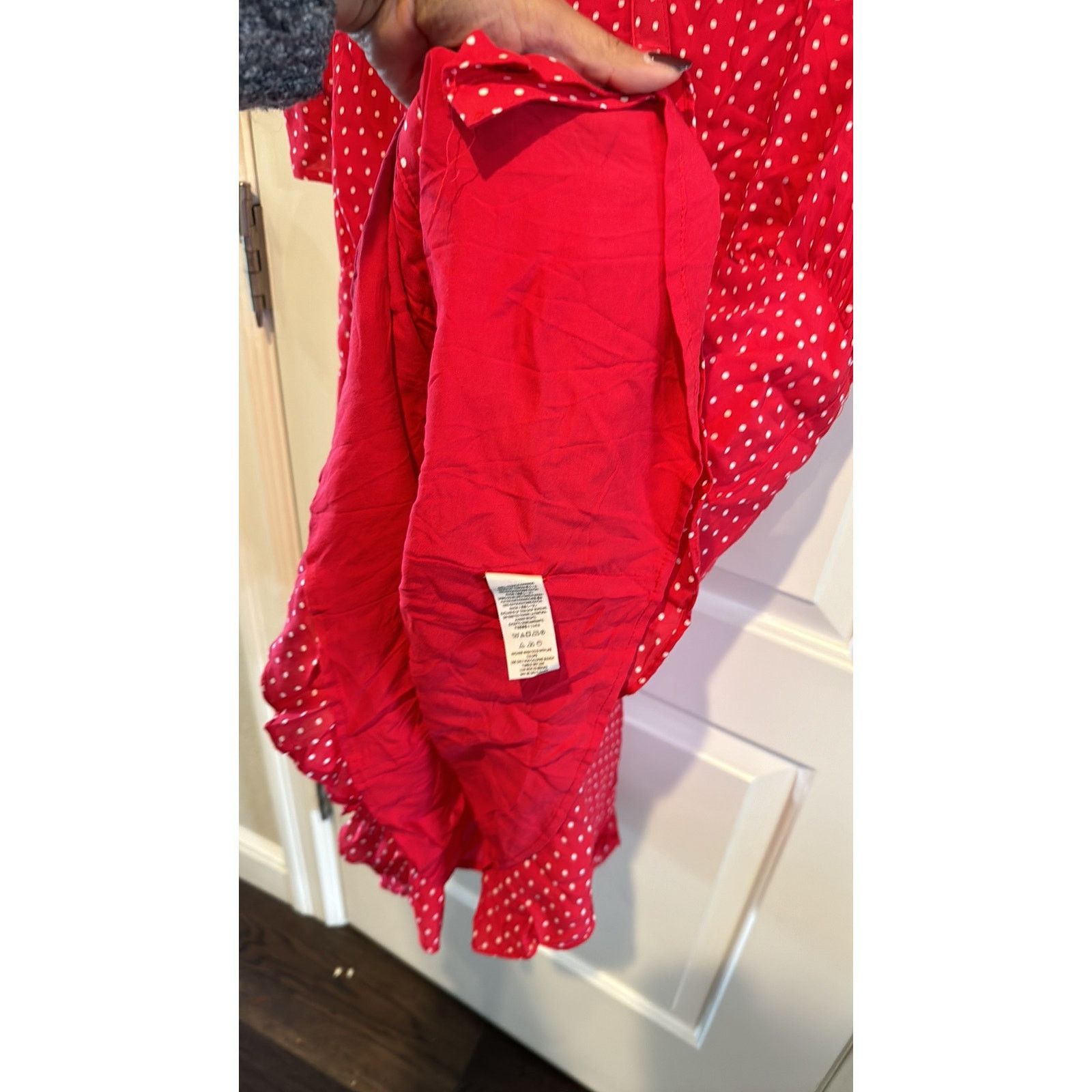 Free People Free People Pipa Short Sleeve retro mini dress red polka dot Size L / US 10 / IT 46 - 11 Thumbnail
