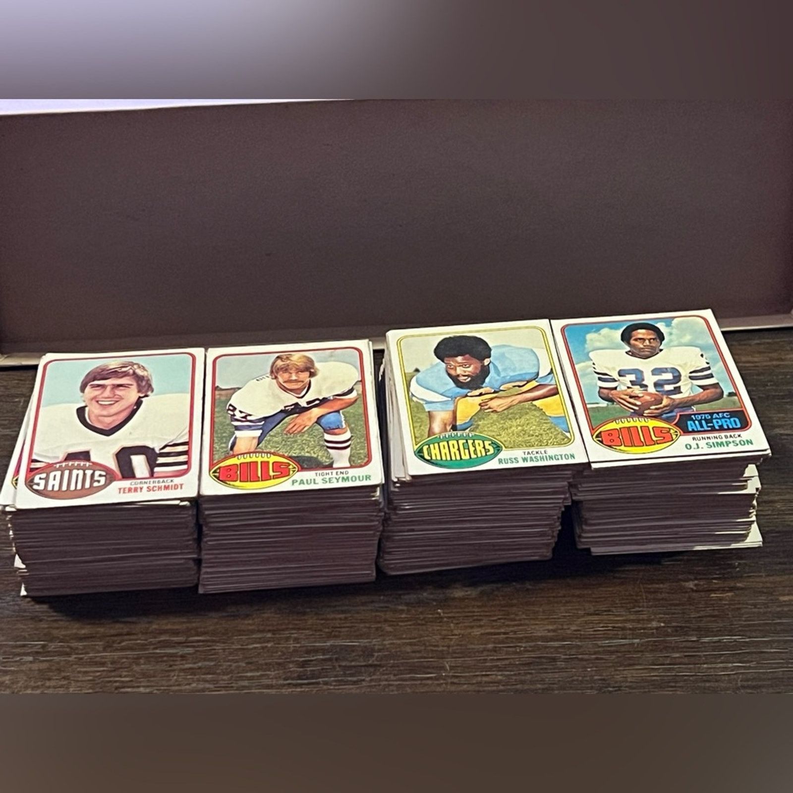 NFL 1976 Topps Football Card Lot of APPROX 390 Stars, RCs, EX-MT Size ONE SIZE - 2 Thumbnail