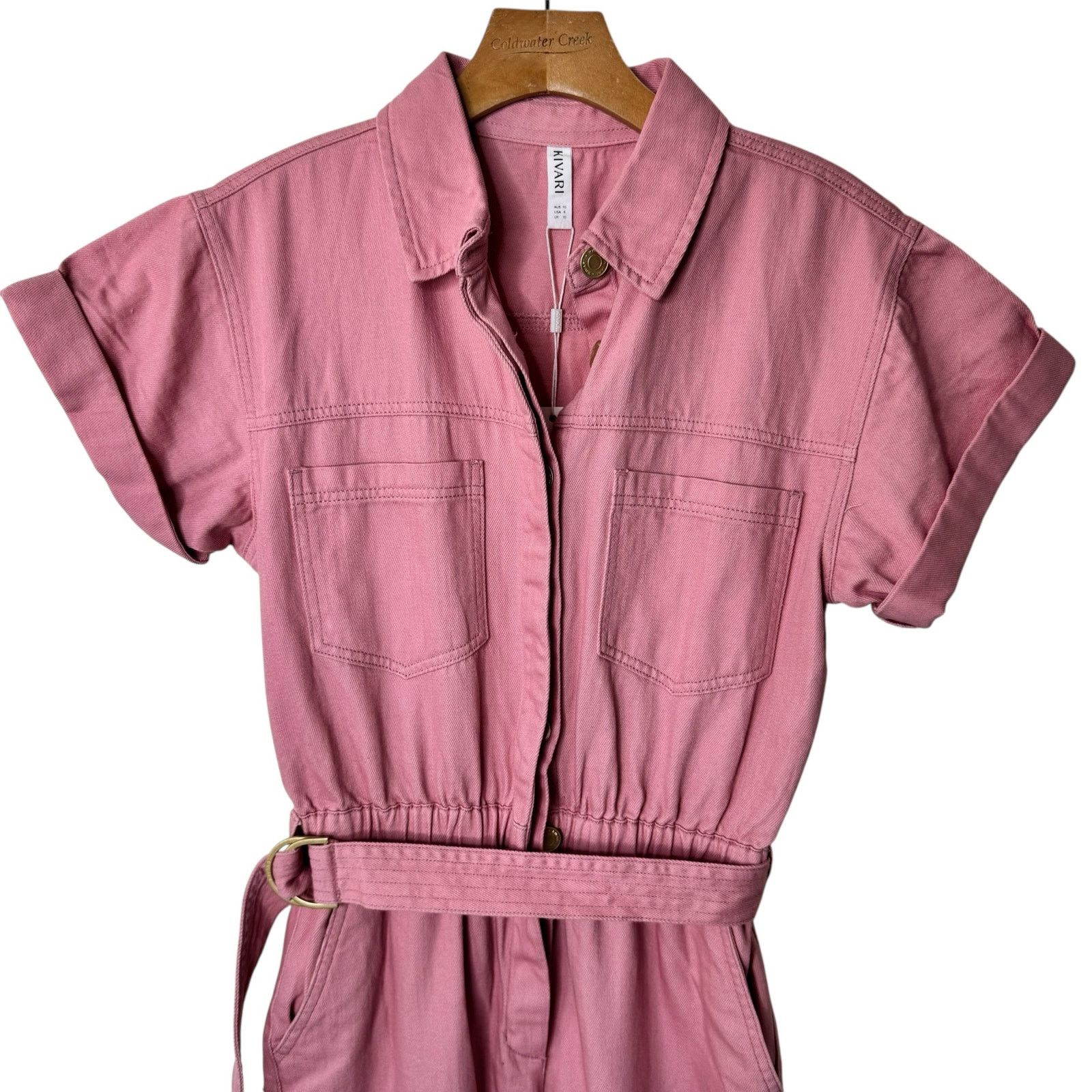 Other Kivari Brae Boilersuit Jumpsuit Pink100% Cotton Size Small Size 27" / US 4 / IT 40 - 7 Thumbnail