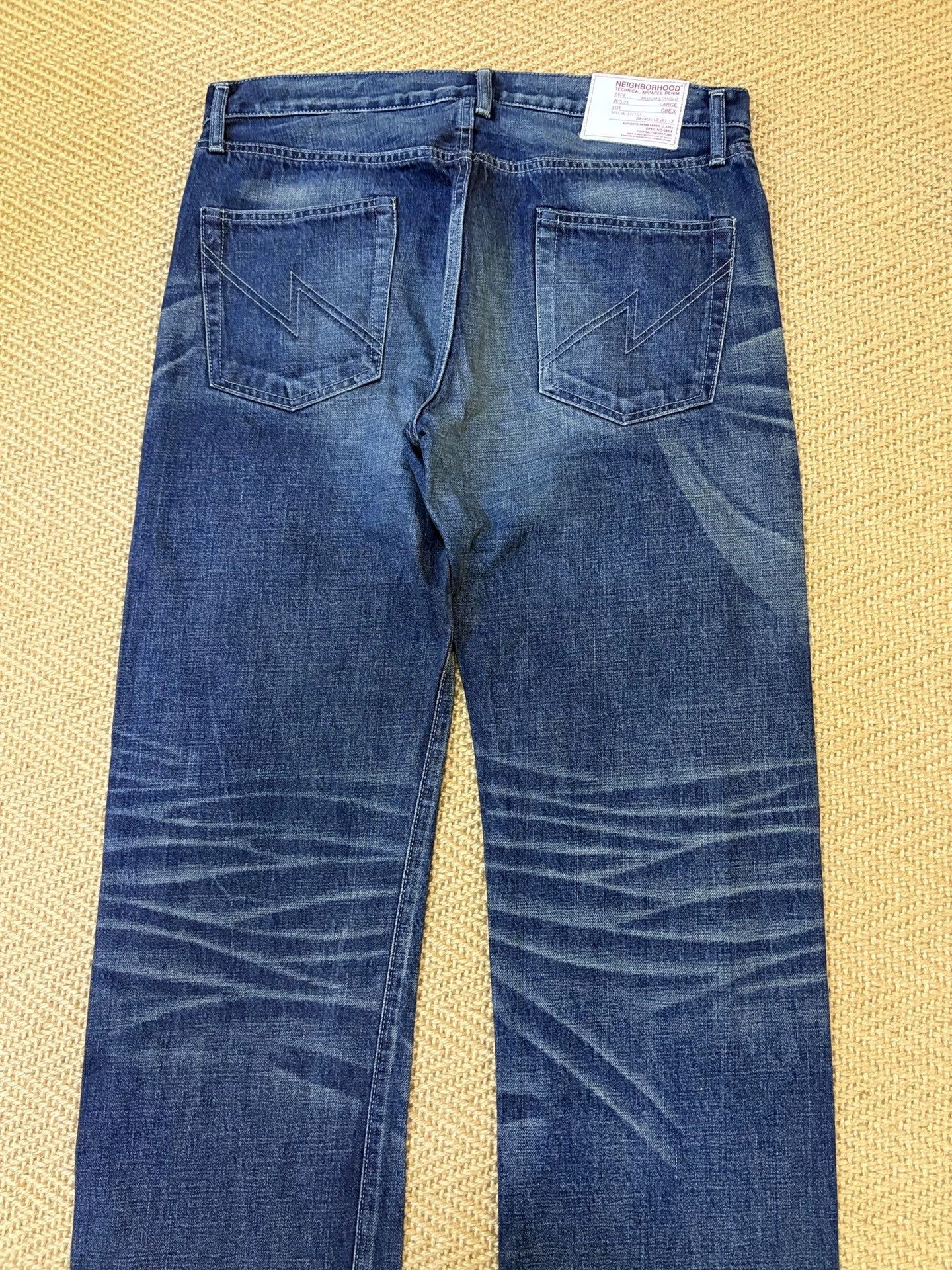 Neighborhood Edison Chen x Neighborhood Brutal Wash L Jeans HW Near New Size US 34 / EU 50 - 4 Thumbnail