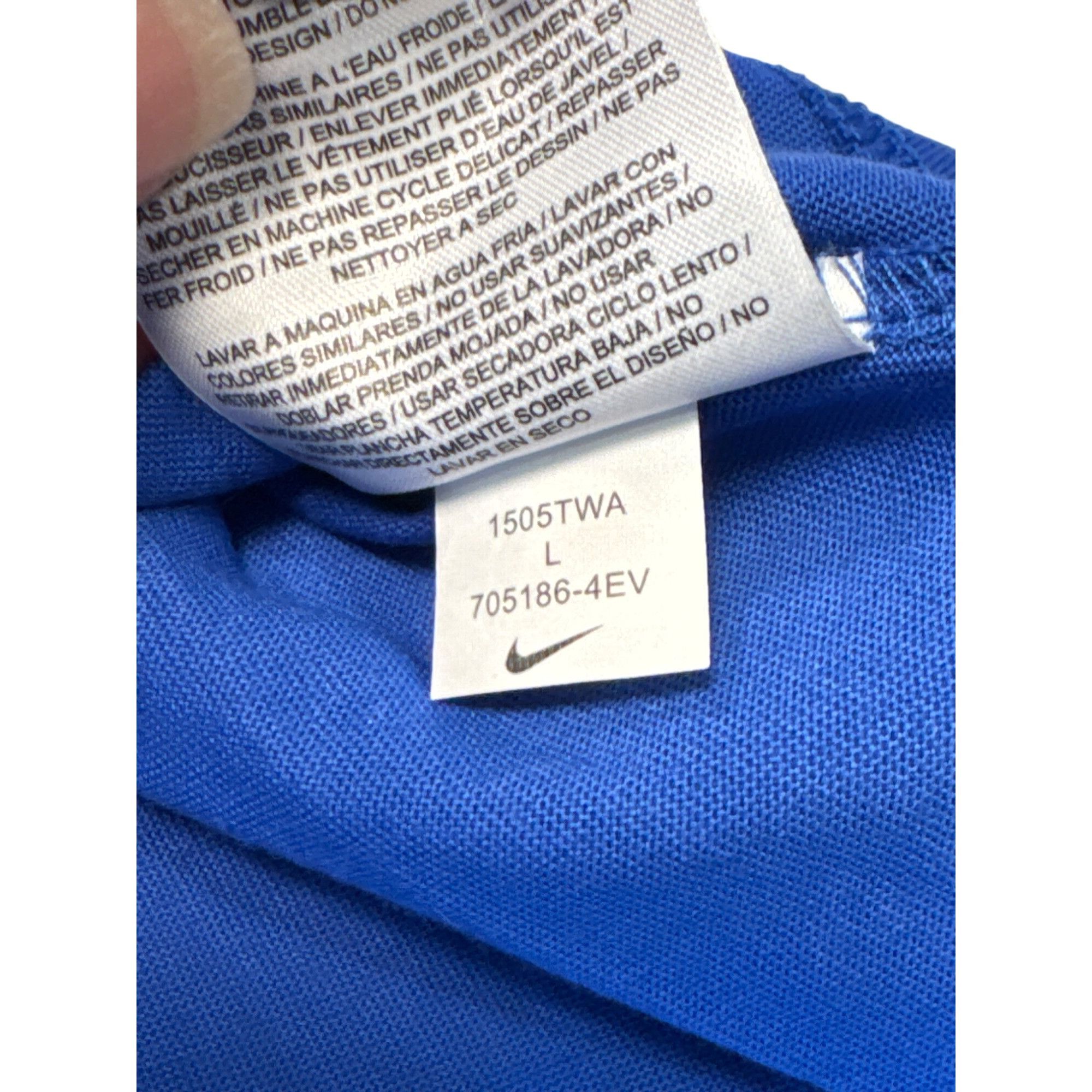 Nike Nike Mens Dri-Fit Blue Athletic fit T-Shirt Large SKU 7265 Size US L / EU 52-54 / 3 - 7 Thumbnail