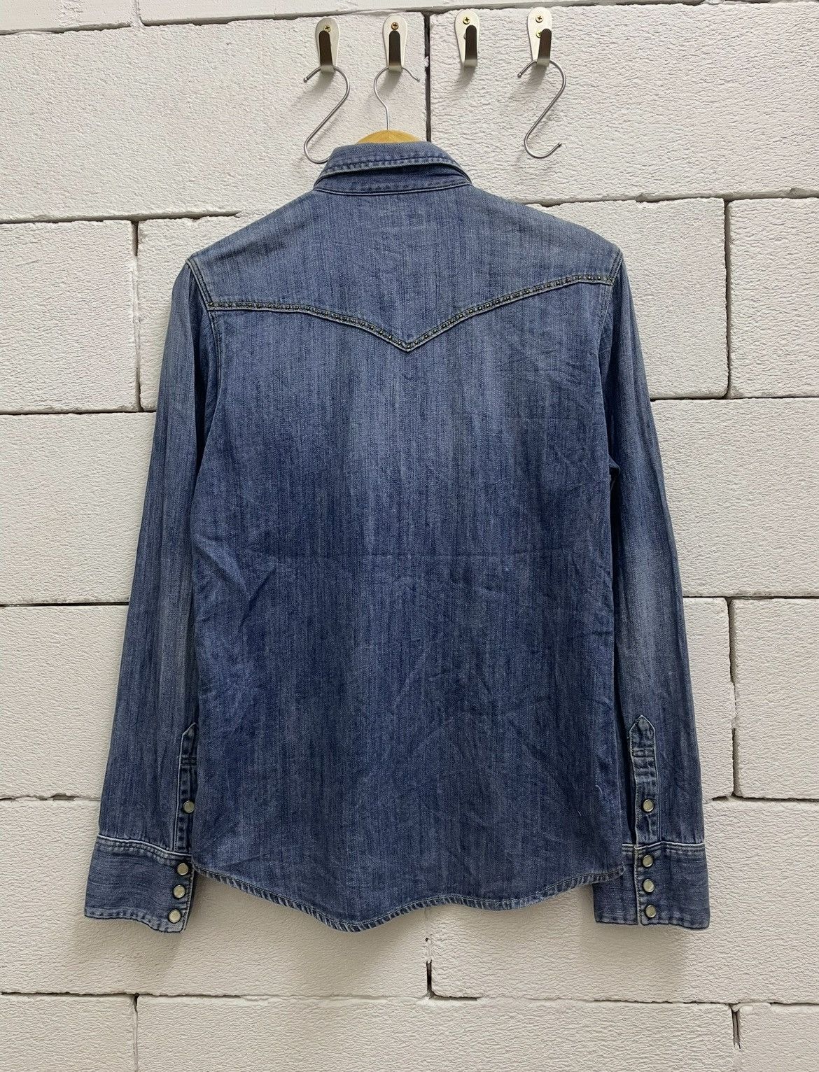 Eternal Eternal 🇯🇵 Western Denim Longsleeve Shirt with Nice Studded Size US M / EU 48-50 / 2 - 7 Thumbnail