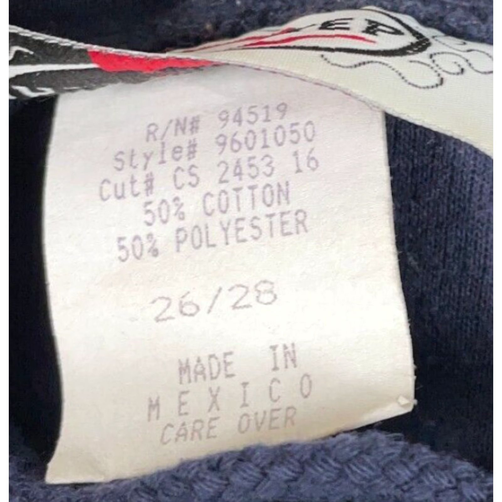Vintage VTG Y2K Style Zip Hoodie Sweatshirt Women's 26/28 Blue White Striped Hooded Full Zip 90s Hipster Retro Vintage Womens Size 4XL / US 24-26 - 5 Thumbnail