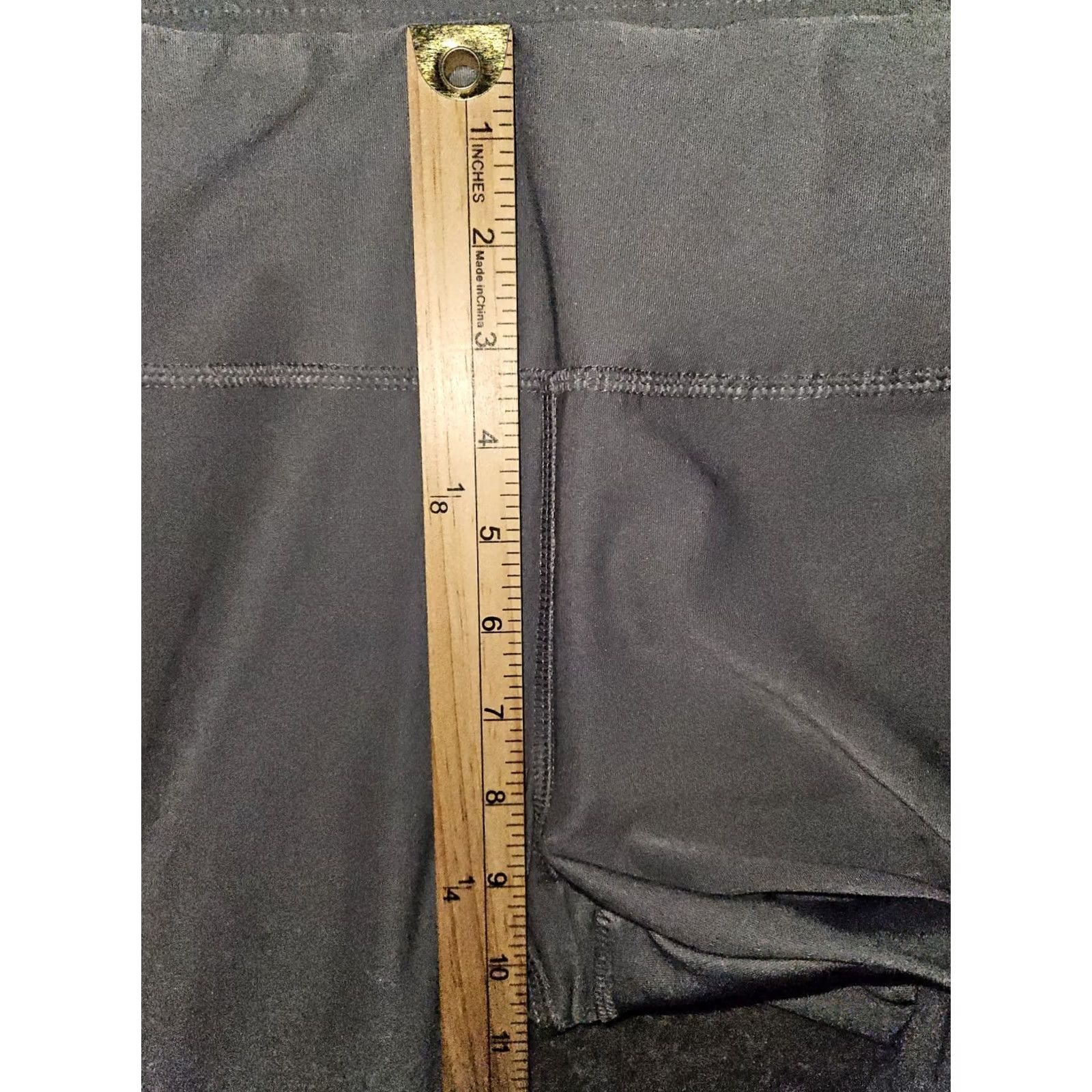 Vintage Vogo Athletica Crop Leggings Women's M Gray Stretch Active Yoga Gym Running Size 32" / US 10 / IT 46 - 3 Thumbnail