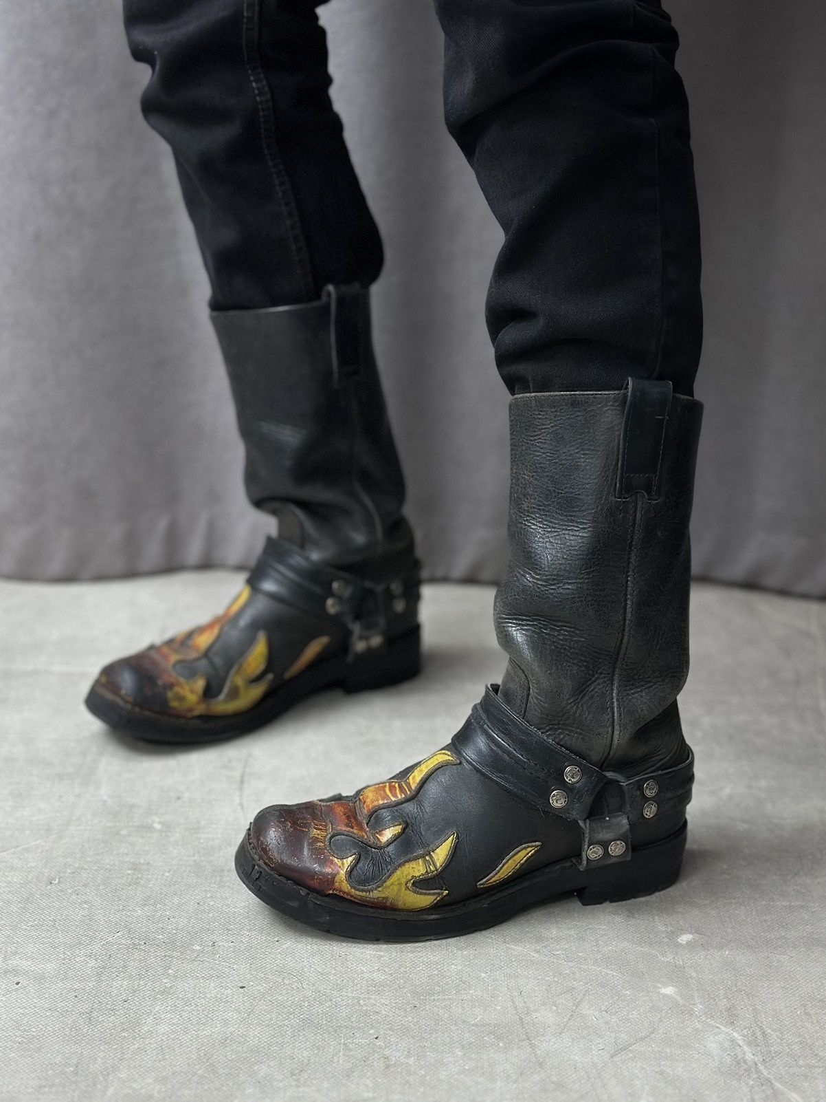 New Rock Vintage New Rock Fire 🔥 Boots Avantgarde Leather Rick Owens Size US 8 / IT 38 - 1 Thumbnail