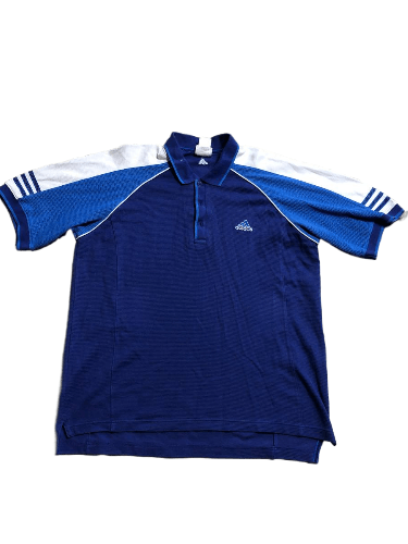 Adidas Vintage Adidas Embroidered Logo Polo Size L Size US L / EU 52-54 / 3 - 1 Thumbnail