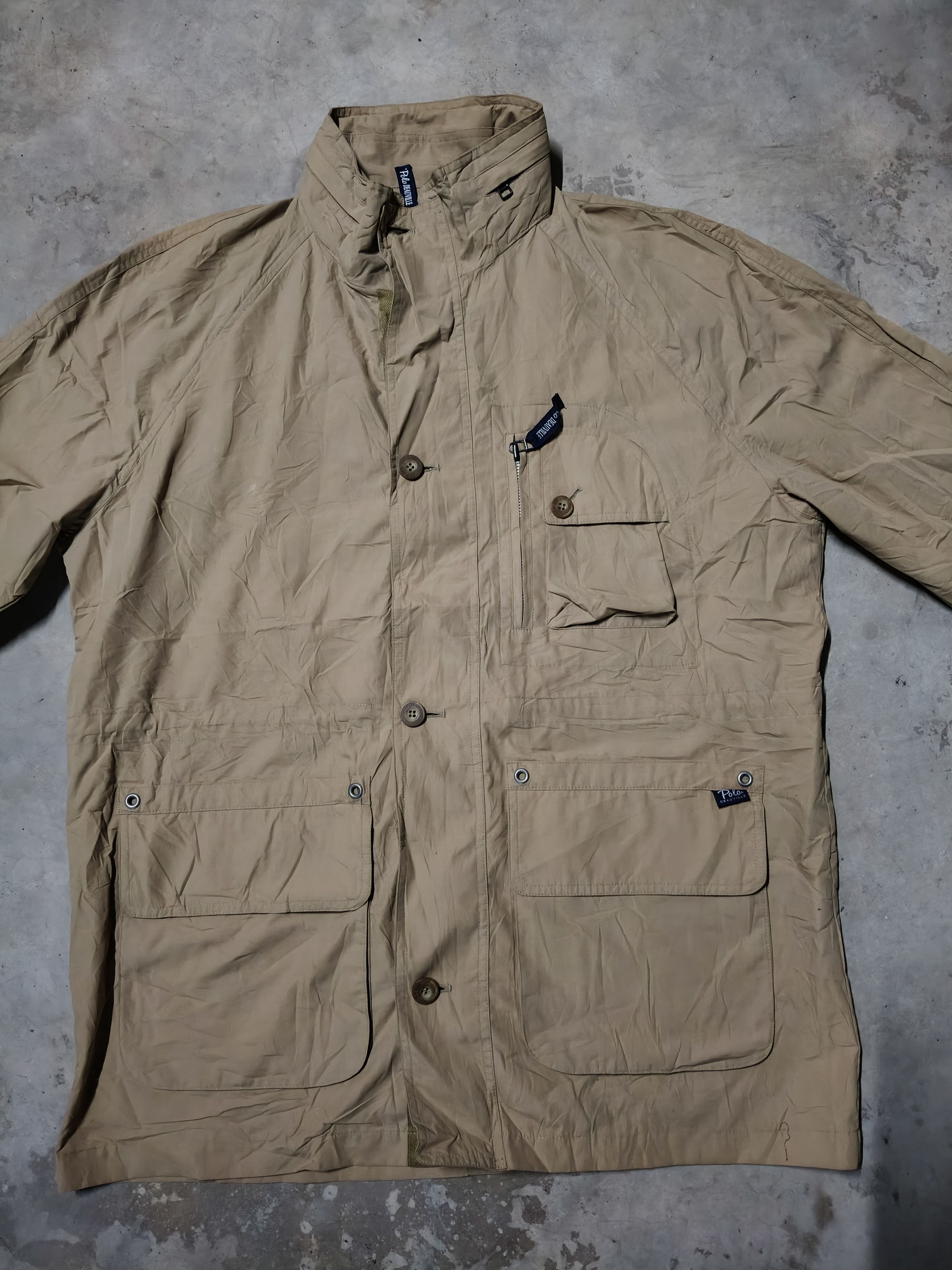 Japanese Brand Polo Deauville Core Style Zipper Jacket Size US M / EU 48-50 / 2 - 5 Thumbnail