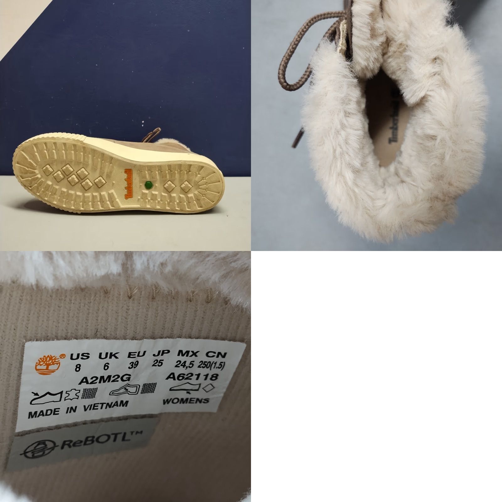 Timberland Timberland Skyla Bay Winter Boots Womens Size US 8 White & Brown Round Toe Lace Up Size US 8 / IT 38 - 9 Thumbnail