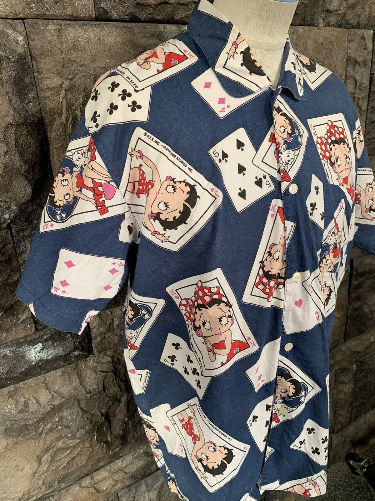 Vintage Vintage 90s Betty Boop Hawaii Shirt Size US L / EU 52-54 / 3 - 4 Thumbnail