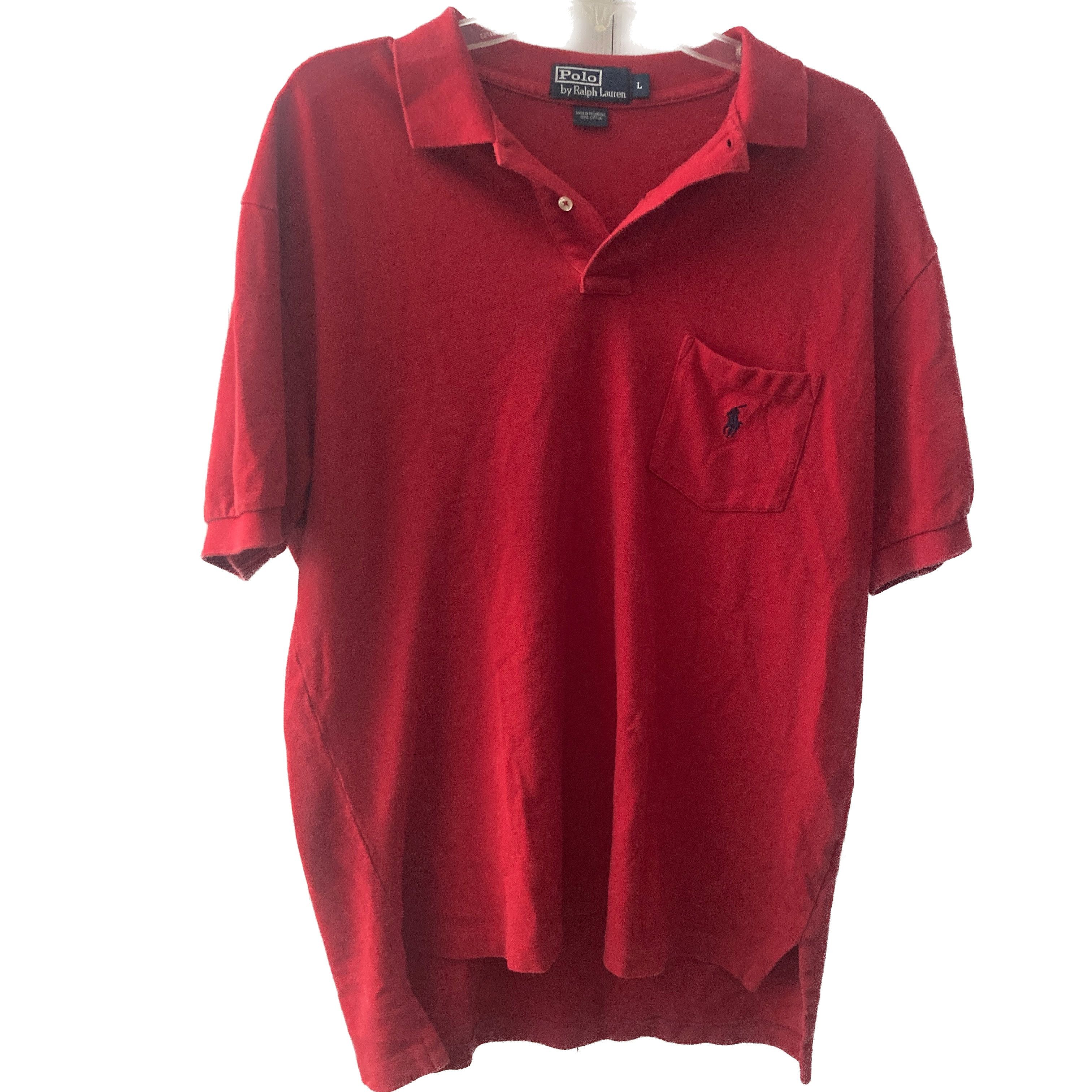 Polo Ralph Lauren × Ralph Lauren × Vintage Pocket Polo Knit Short Sleeve Shirt Size US L / EU 52-54 / 3 - 1 Thumbnail