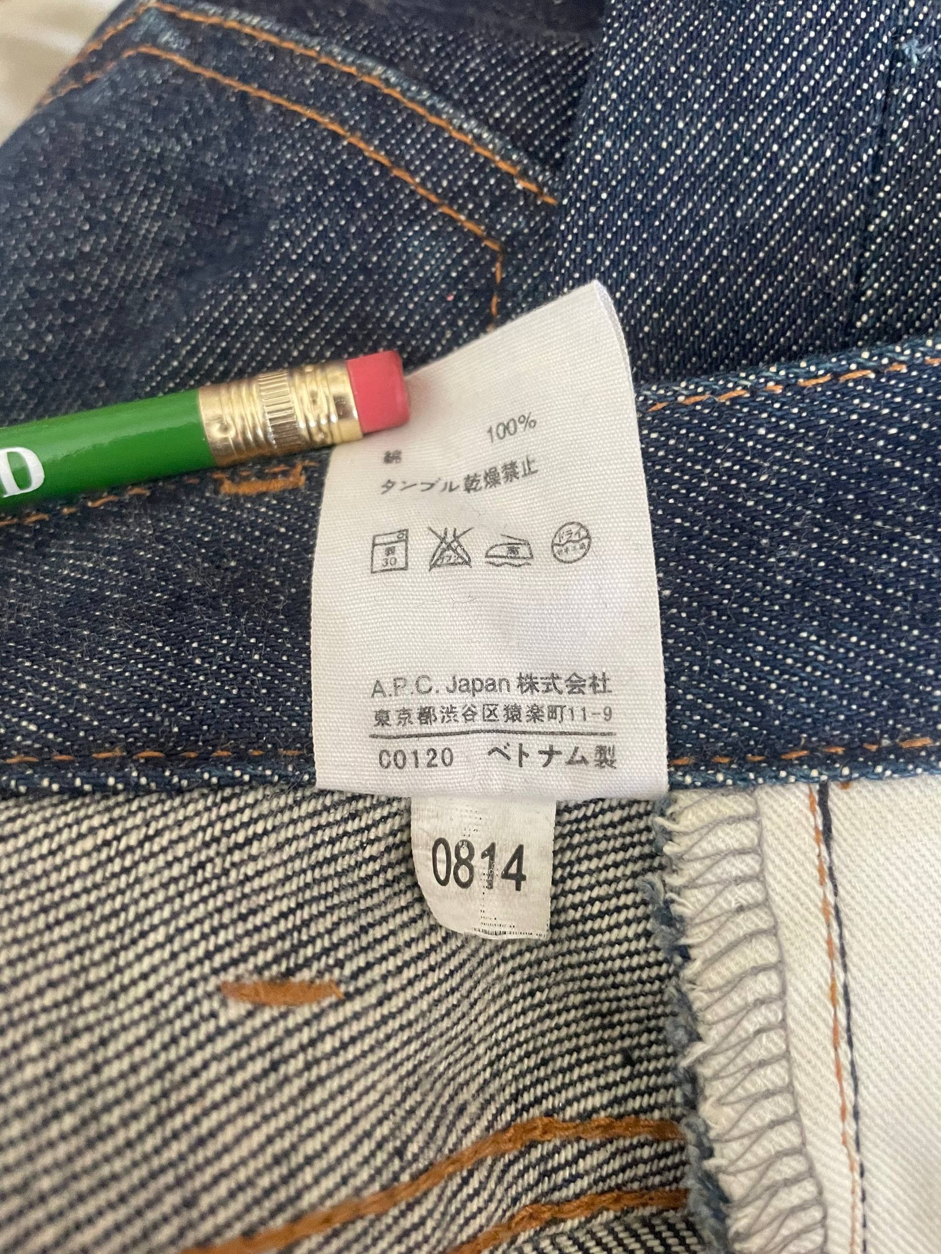 A.P.C. APC Petit New Standard 27 x 31 Raw Dark Blue Denim Raw Jeans Size US 27 - 8 Thumbnail