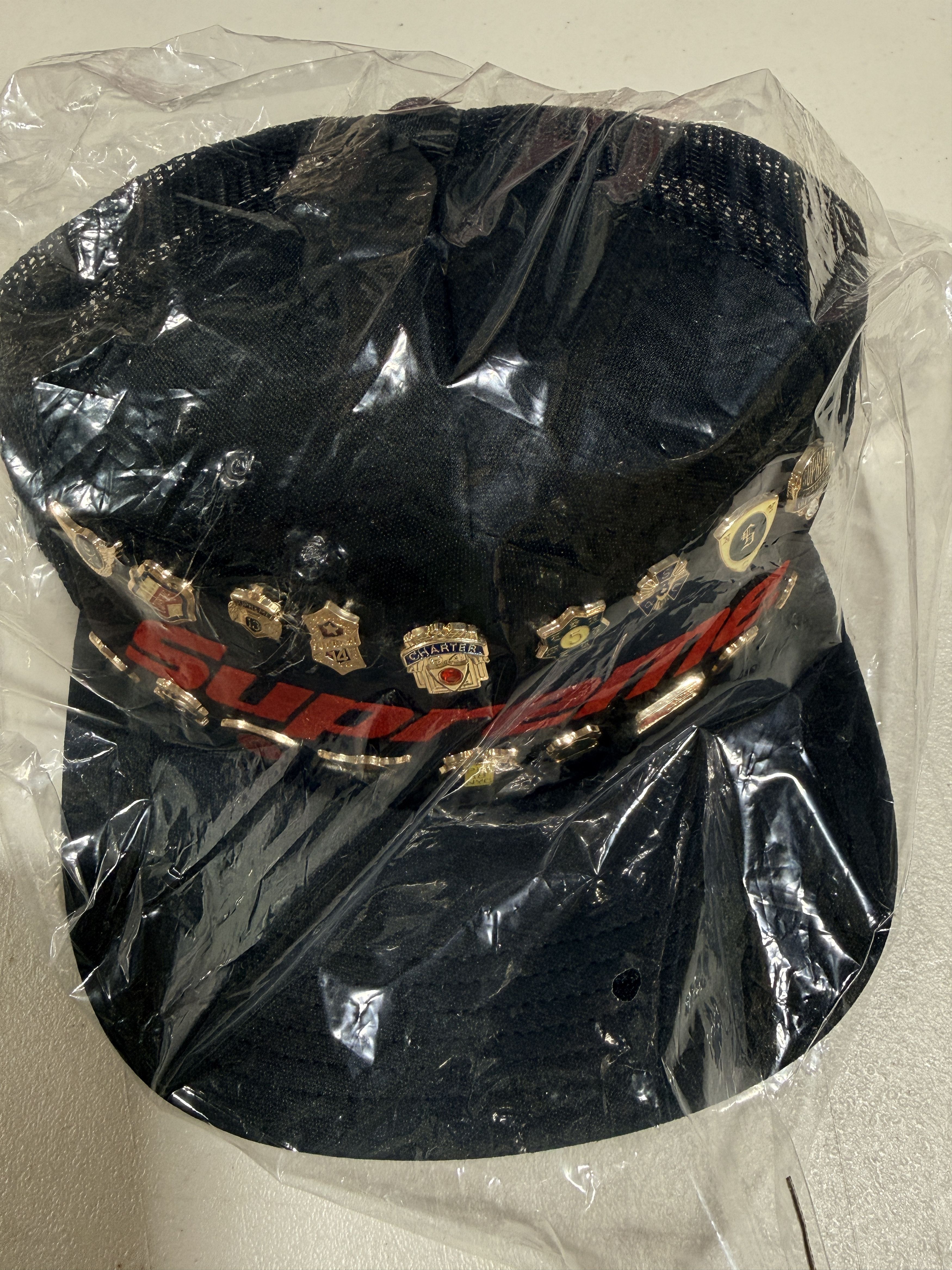 Supreme Supreme Pins Mesh Back 5-Panel Black Size ONE SIZE - 4 Thumbnail