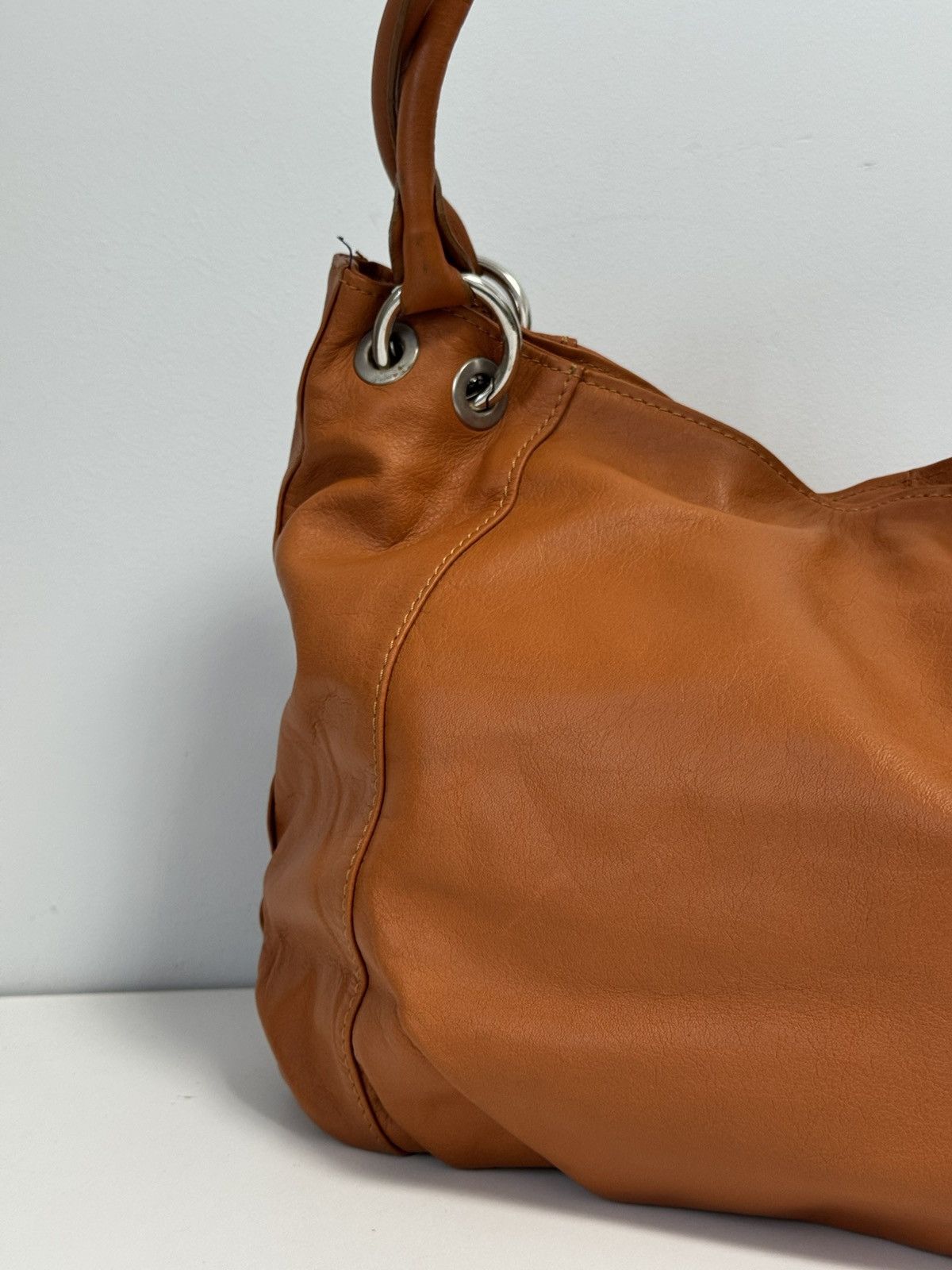 Genuine Leather Genuine leather crossbody shoulder bag Carmel color Size ONE SIZE - 3 Thumbnail